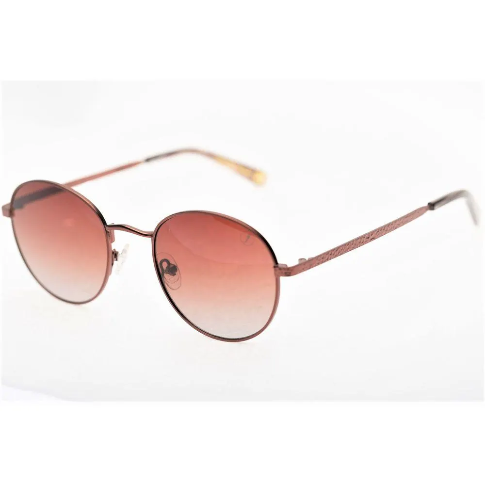 Óculos de Sol Unissex Disney 100 Mickey Mouse Redondo Degradê Marrom - OC.MT.3686.5702 M