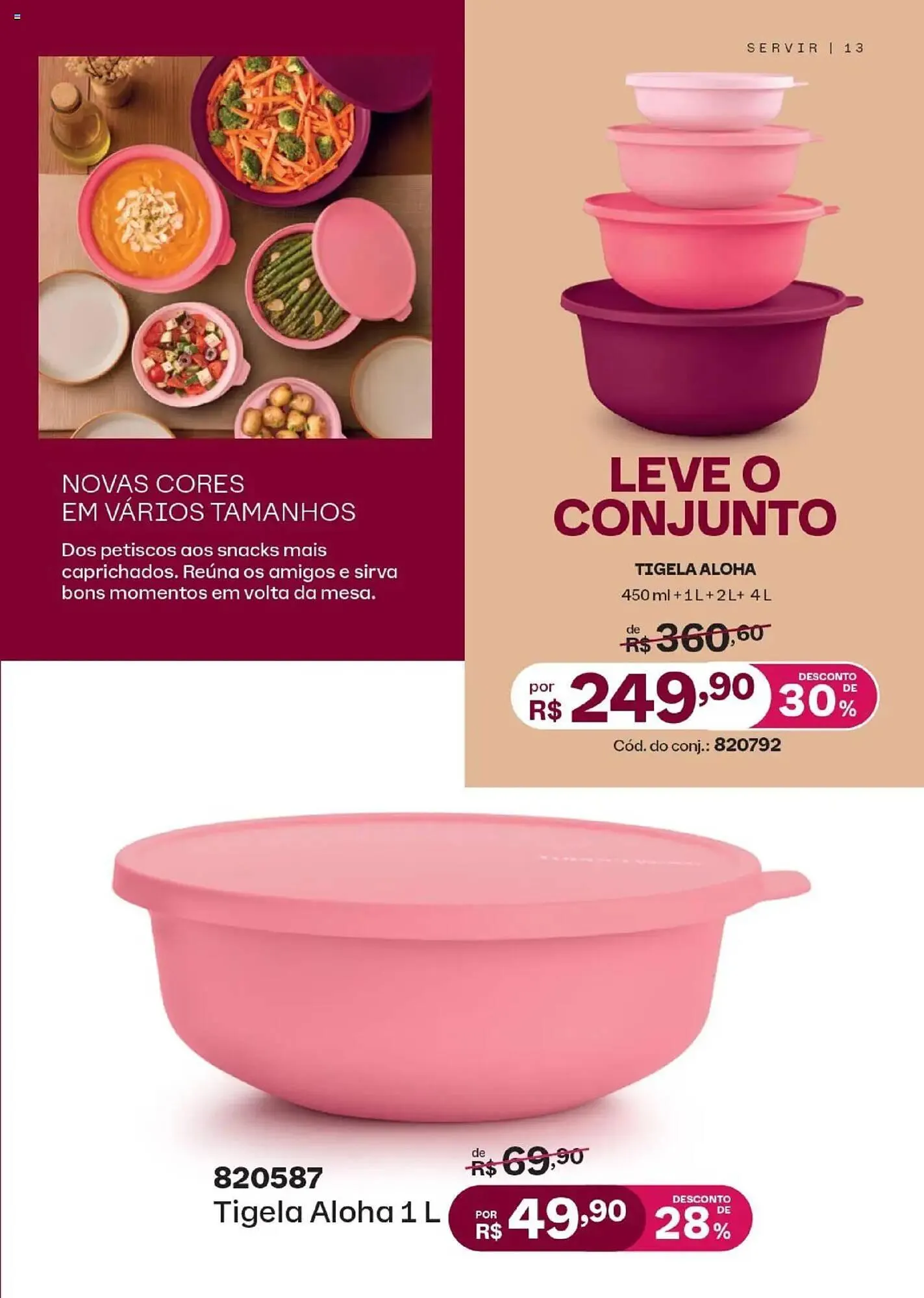 Encarte de Catálogo Tupperware 1 de agosto até 31 de agosto 2025 - Pagina 13