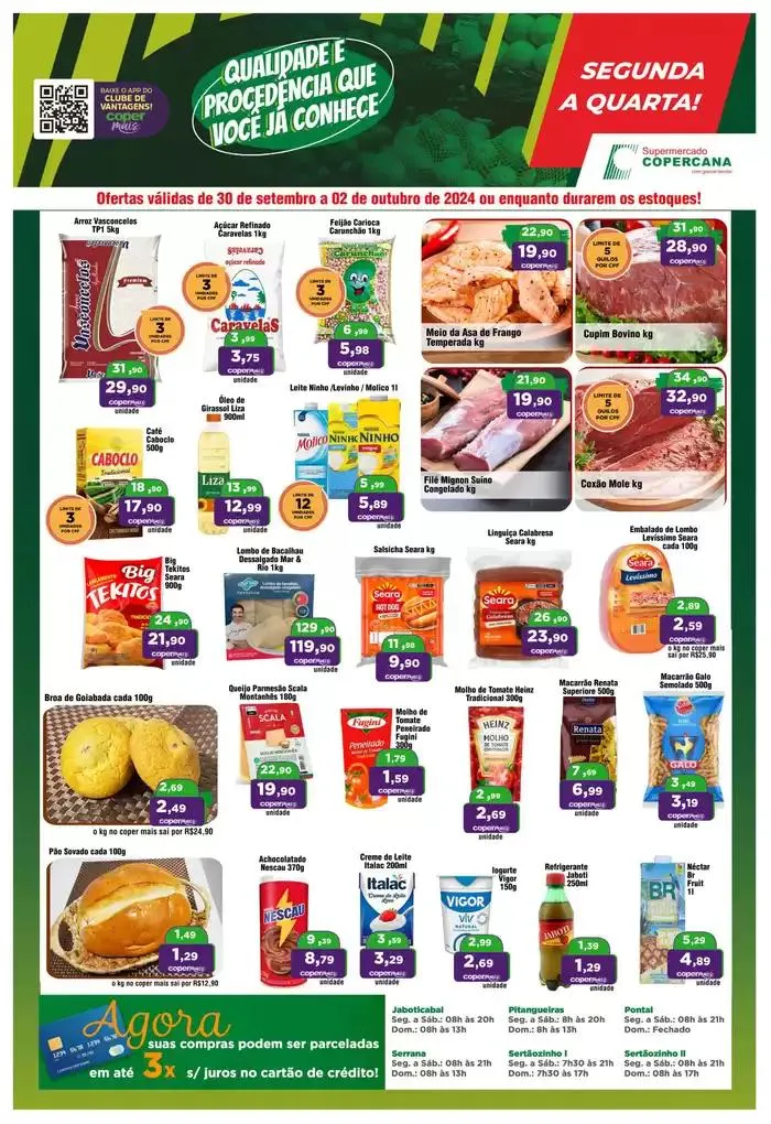 Encarte de Segunda a Quarta 1 de outubro até 2 de outubro 2024 - Pagina 1