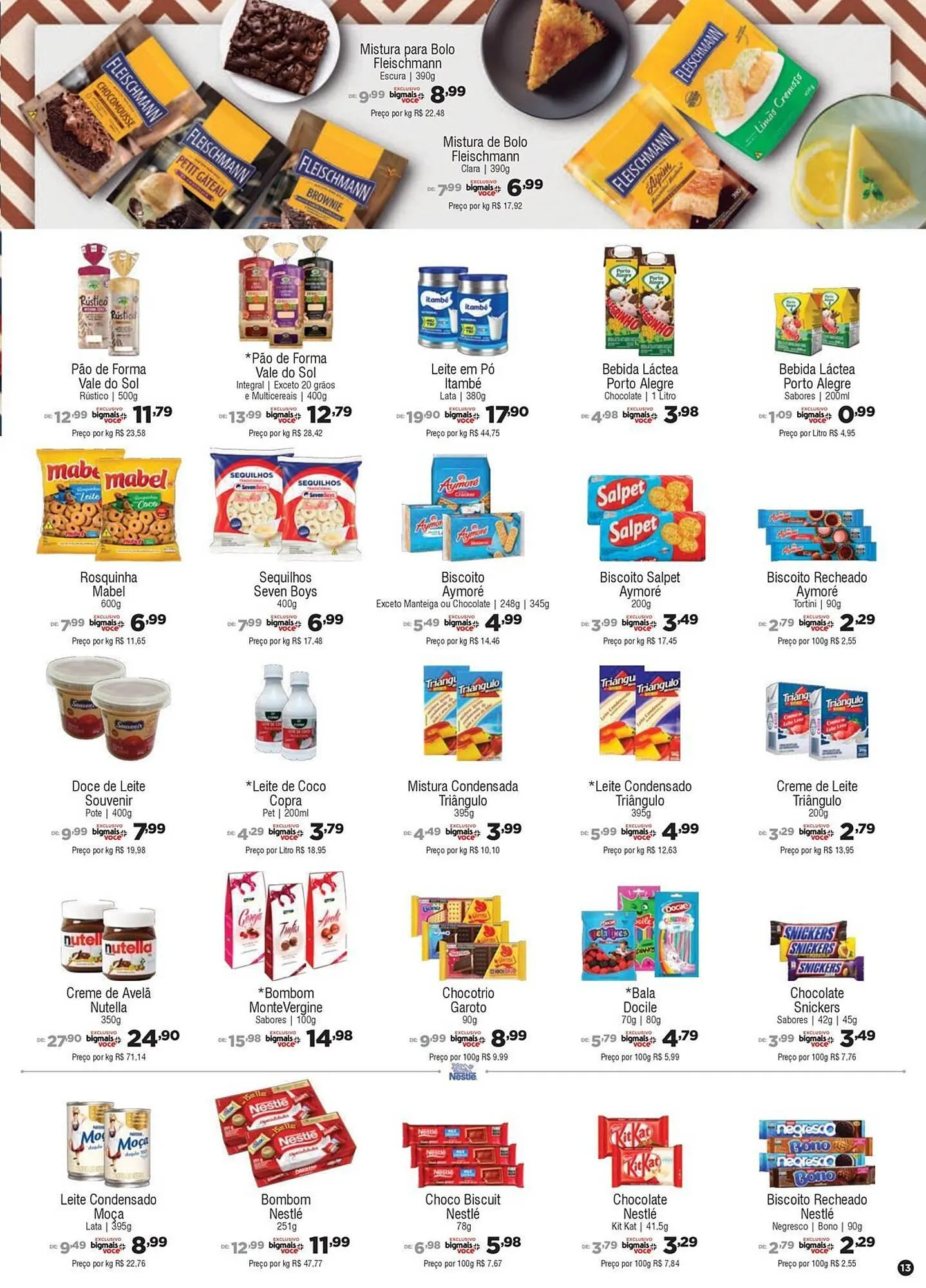 Encarte de Catálogo Big Mais Supermercados 31 de julho até 12 de agosto 2025 - Pagina 13