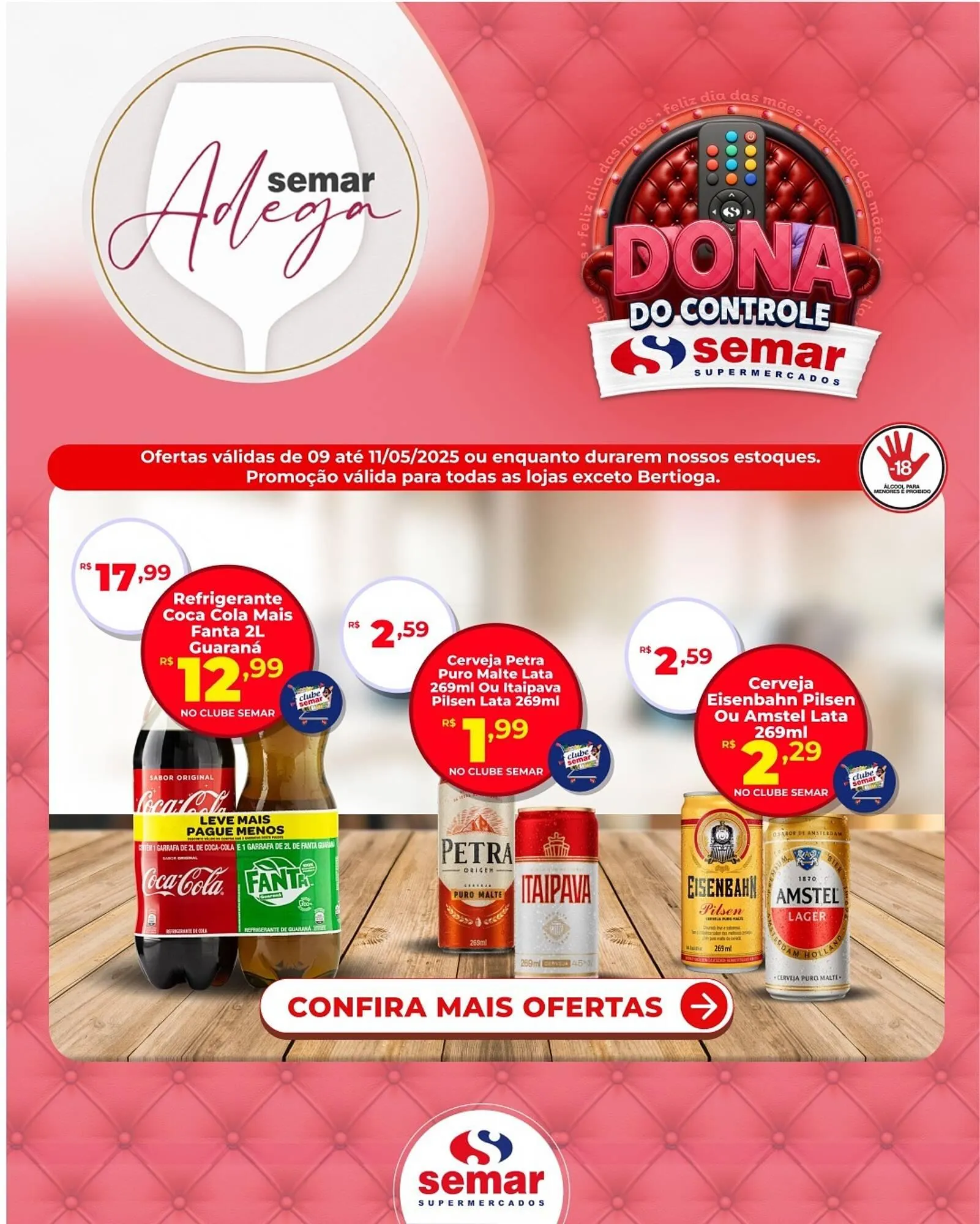 Encarte de Catálogo Semar Supermercado 9 de maio até 11 de maio 2025 - Pagina 1
