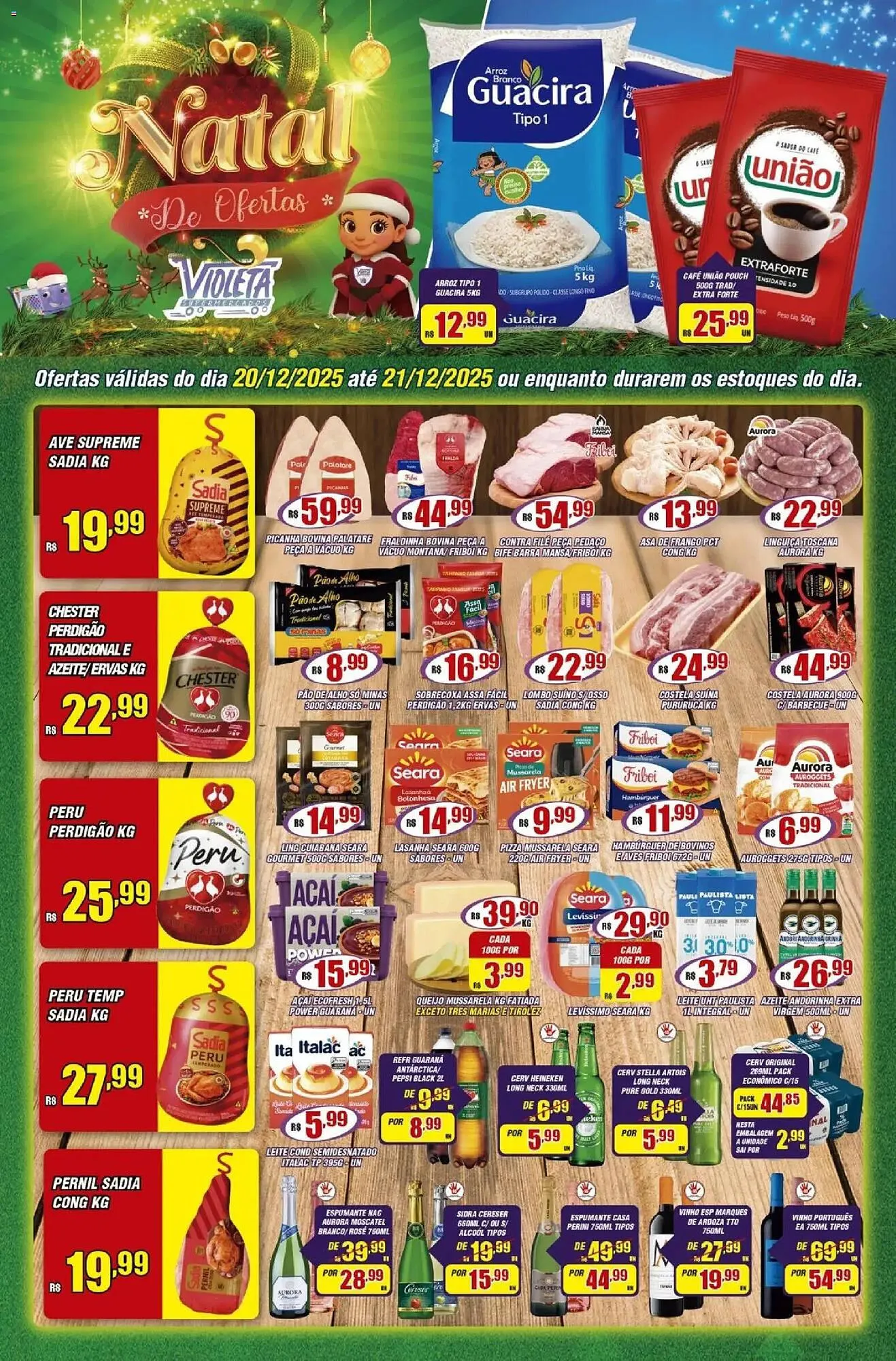 Encarte de Catálogo Violeta Supermercados 20 de dezembro até 21 de dezembro 2025 - Pagina 1