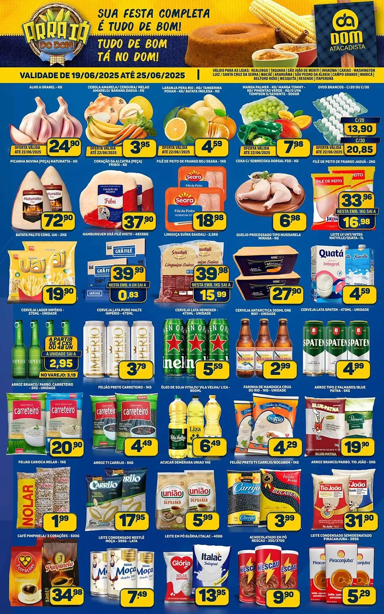 Encarte de Catálogo Dom Atacadista 19 de junho até 25 de junho 2025 - Pagina 1