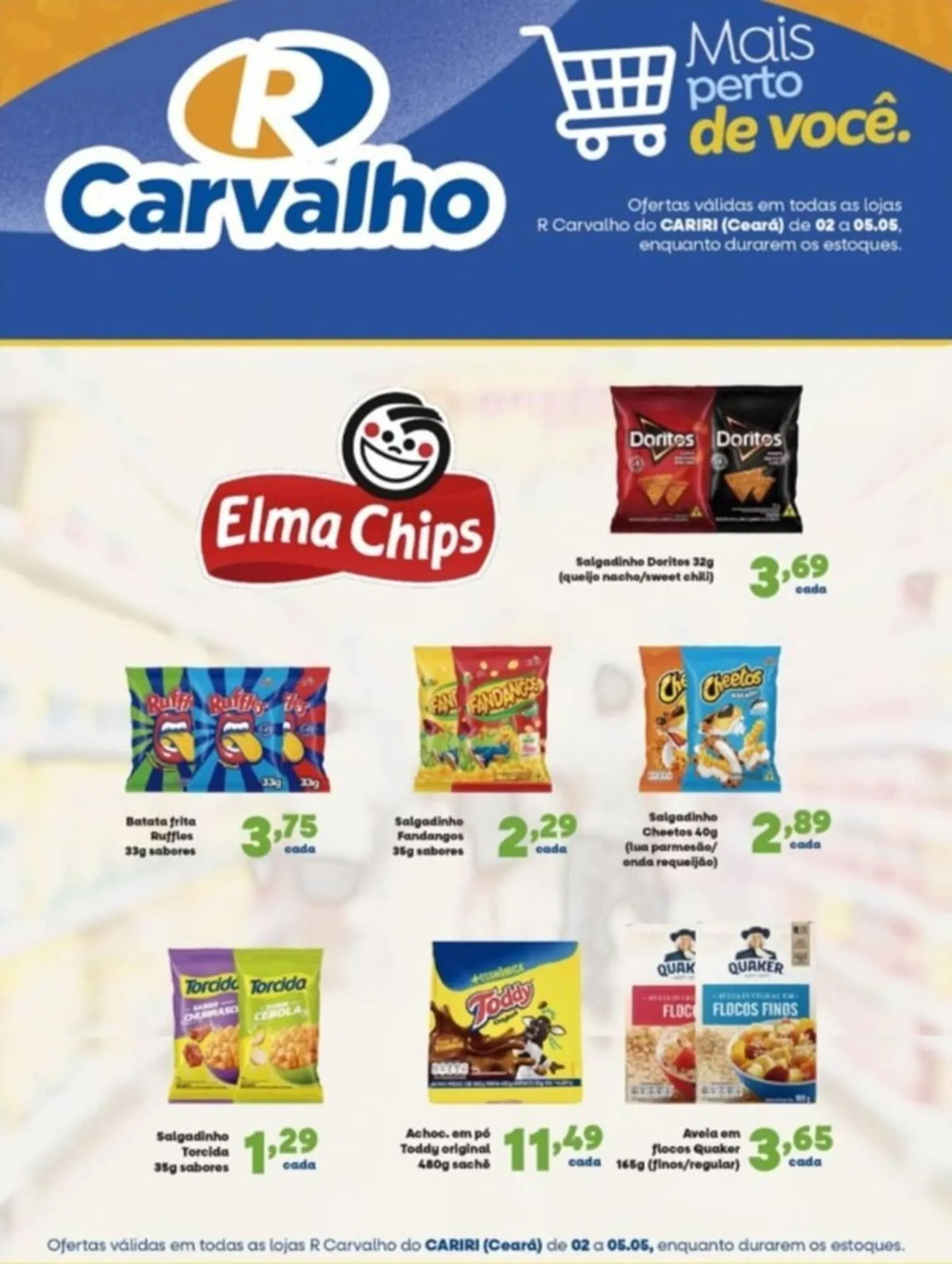 Encarte de Catálogo Carvalho Supermercado 4 de maio até 5 de maio 2026 - Pagina 1