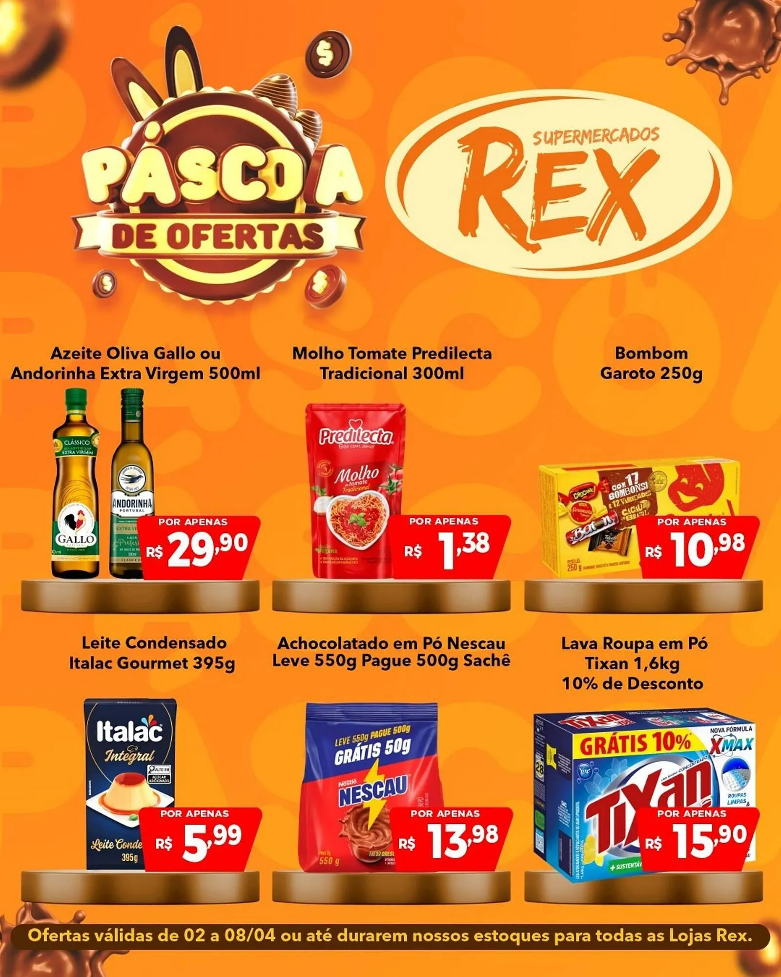 Encarte de Catálogo Supermercados Rex 2 de abril até 8 de abril 2026 - Pagina 1