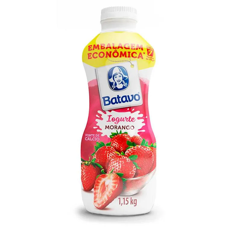 Iogurte Batavo Pense Zero Lactose Morango 1,150g