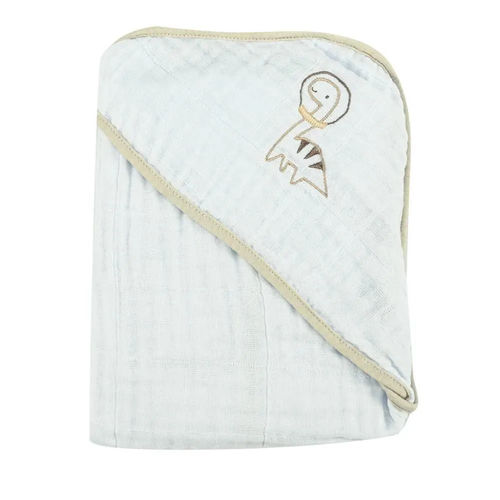 Toalha Com Capuz De Canto Soft 80X80cm Havan Baby - Dino Bege