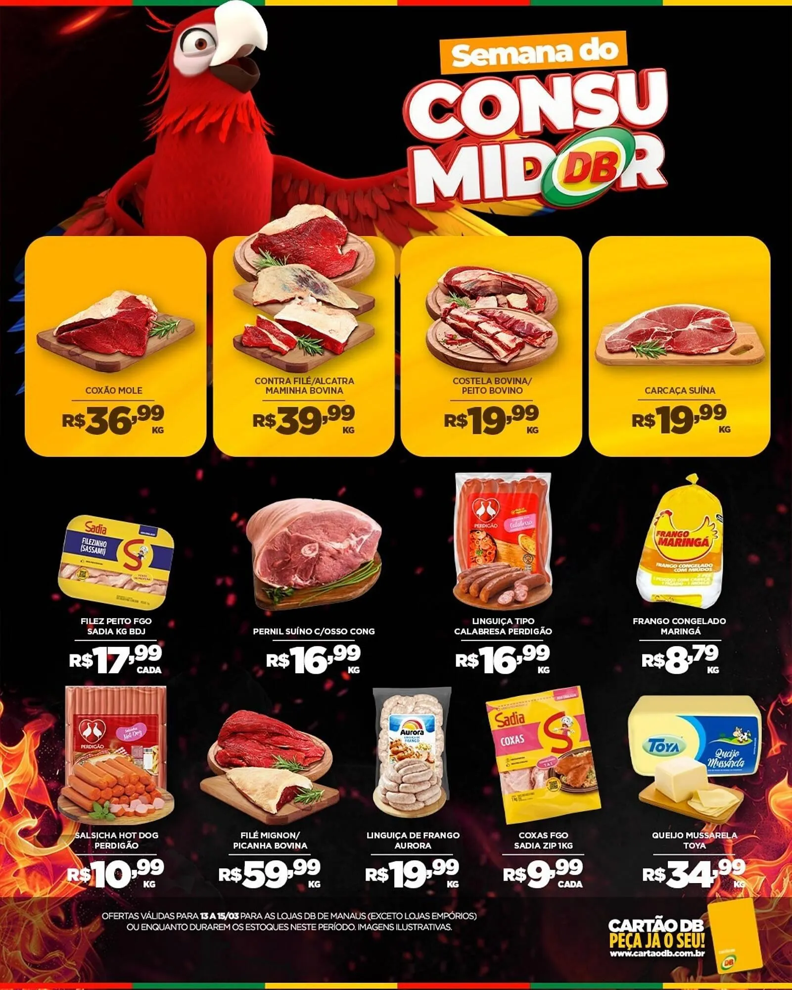 Encarte de Catálogo DB Supermercados 13 de março até 15 de março 2026 - Pagina 1