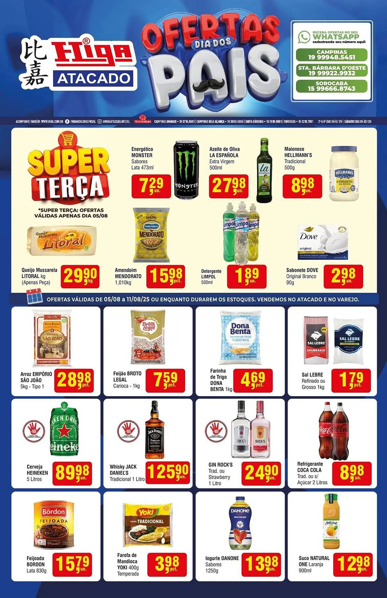 Encarte de Catálogo Higa Atacado 5 de agosto até 11 de agosto 2025 - Pagina 1