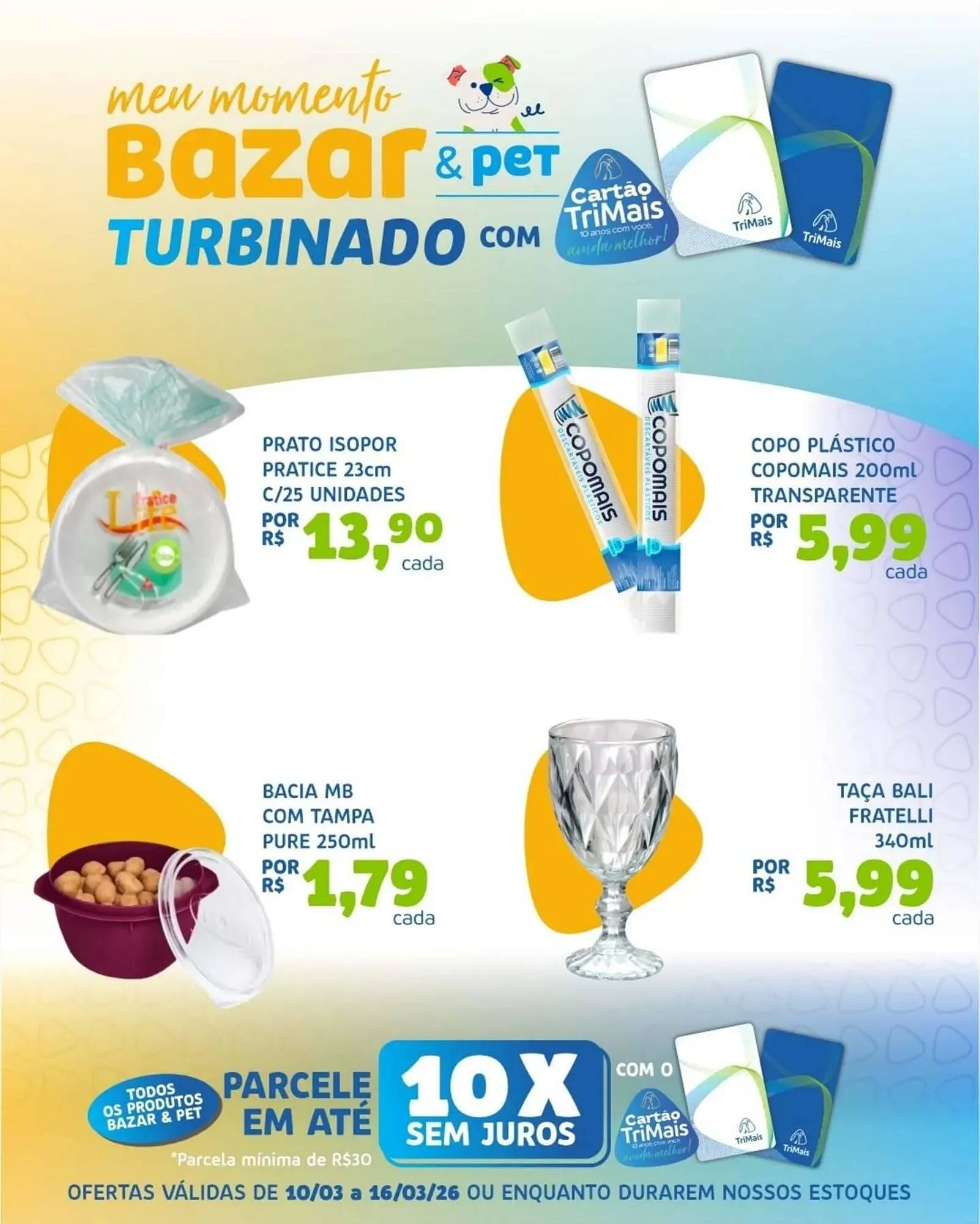 Encarte de Catálogo Trimais Supermercado 13 de março até 16 de março 2026 - Pagina 1