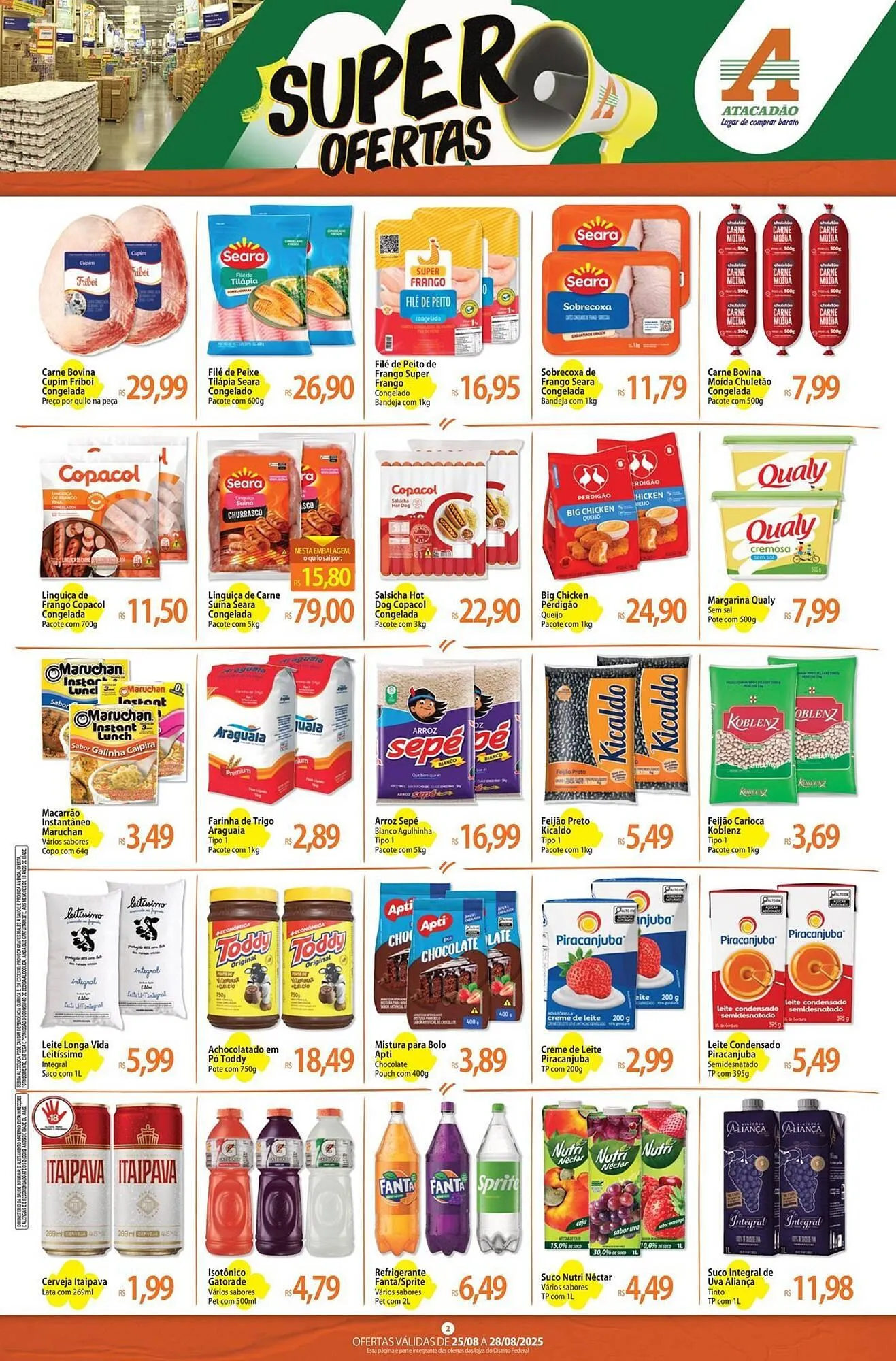 Encarte de Catálogo Atacadão 26 de agosto até 28 de agosto 2025 - Pagina 2