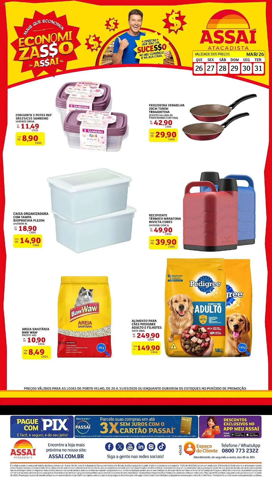 Encarte de Encarte Assaí Atacadista 26 de março até 31 de março 2026 - Pagina 1