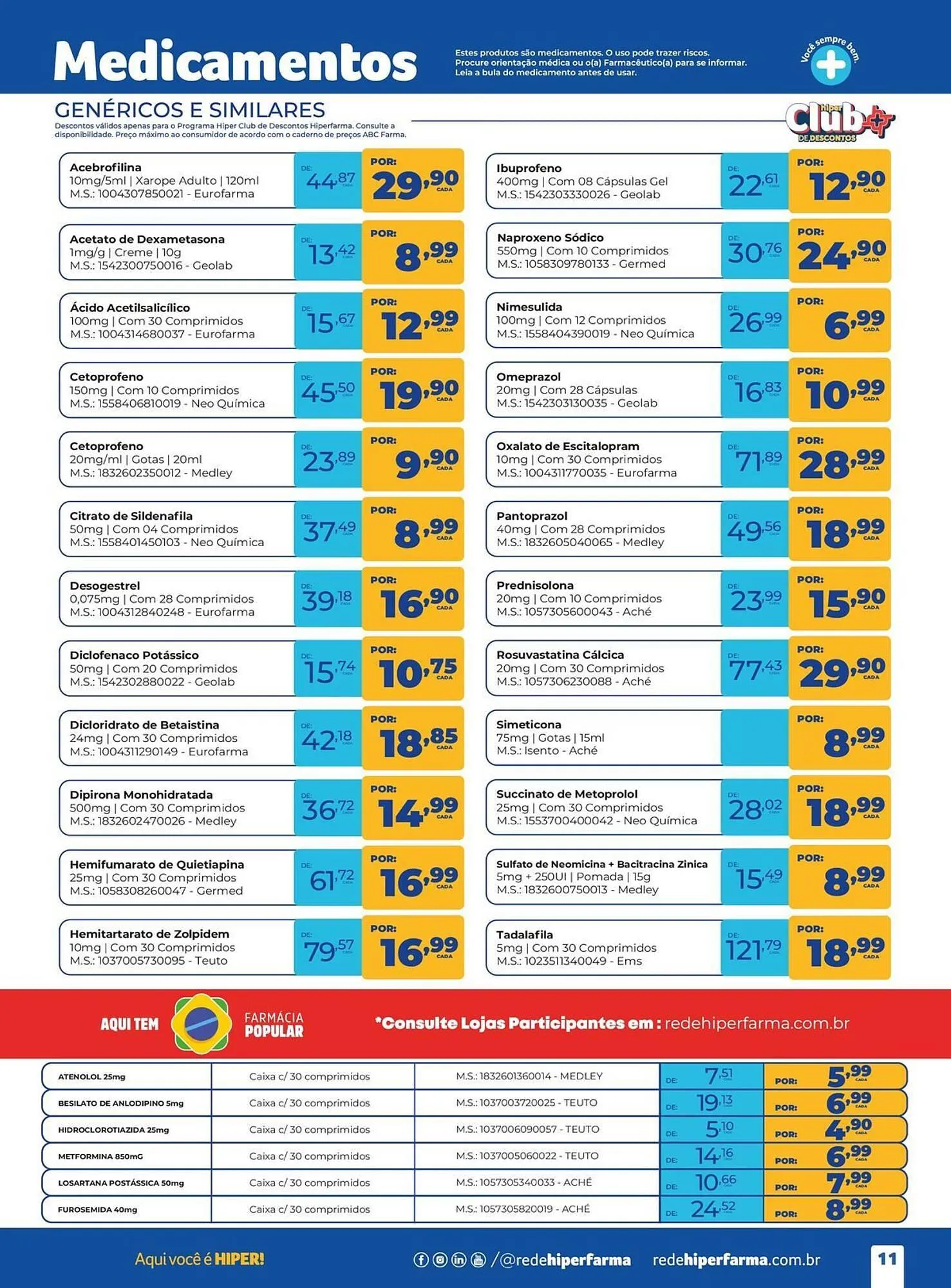 Encarte de Catálogo Hiper Farma 5 de novembro até 4 de dezembro 2025 - Pagina 11