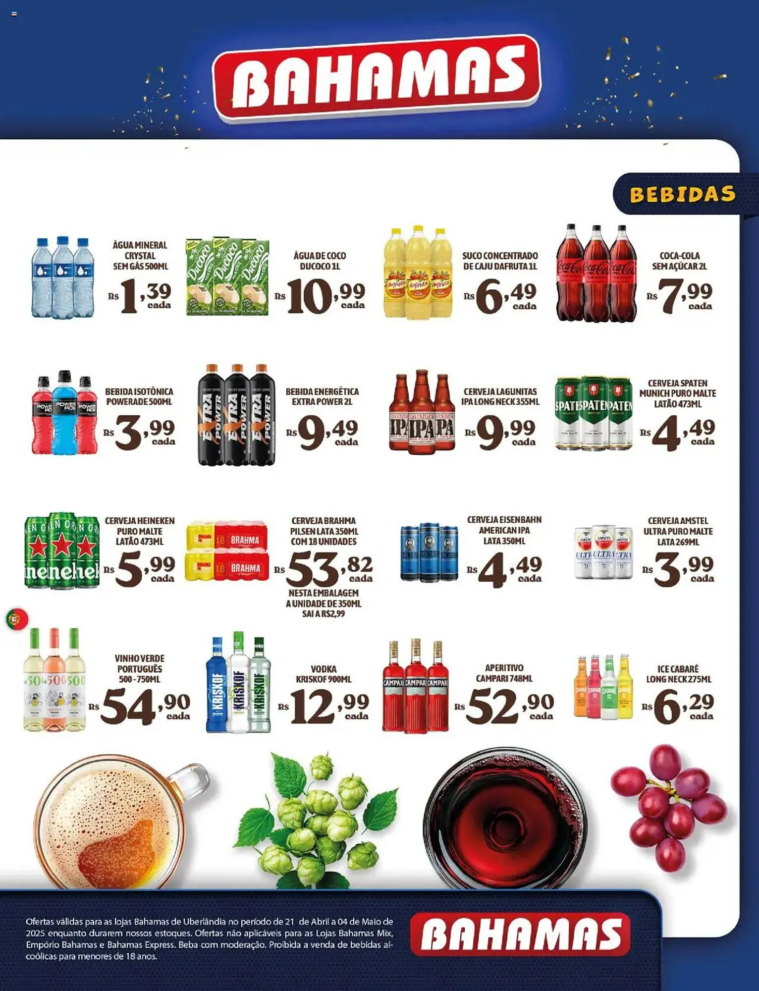 Encarte de Catálogo Bahamas Supermercados 21 de abril até 4 de maio 2025 - Pagina 15