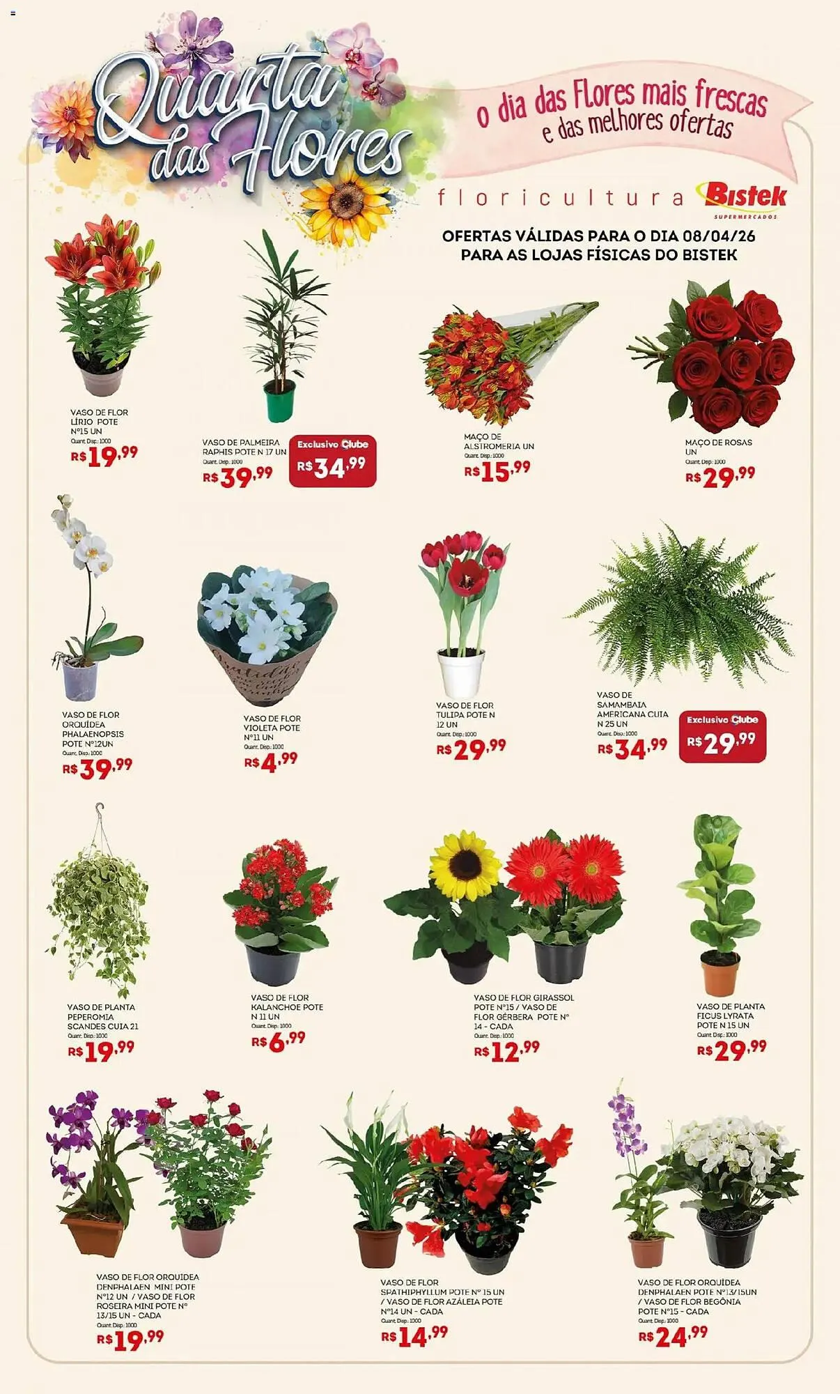 Encarte de Encarte Bistek Supermercados 8 de abril até 8 de abril 2026 - Pagina 1