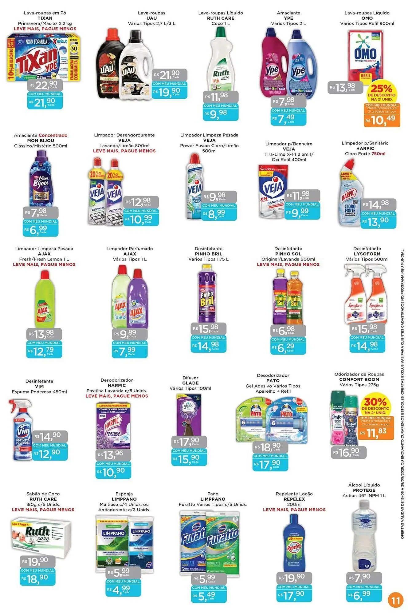Encarte de Encarte Supermercados Mundial 16 de maio até 28 de maio 2026 - Pagina 11