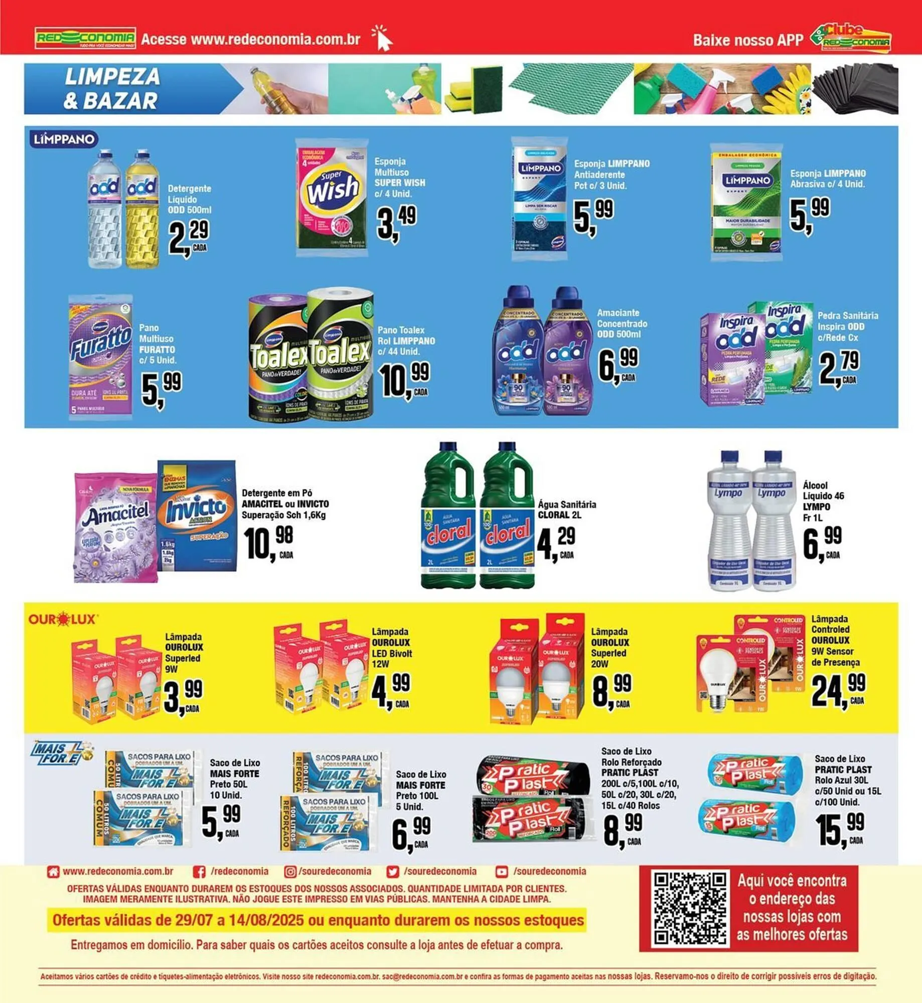Encarte de Catálogo Rede Economia 8 de agosto até 10 de agosto 2025 - Pagina 19