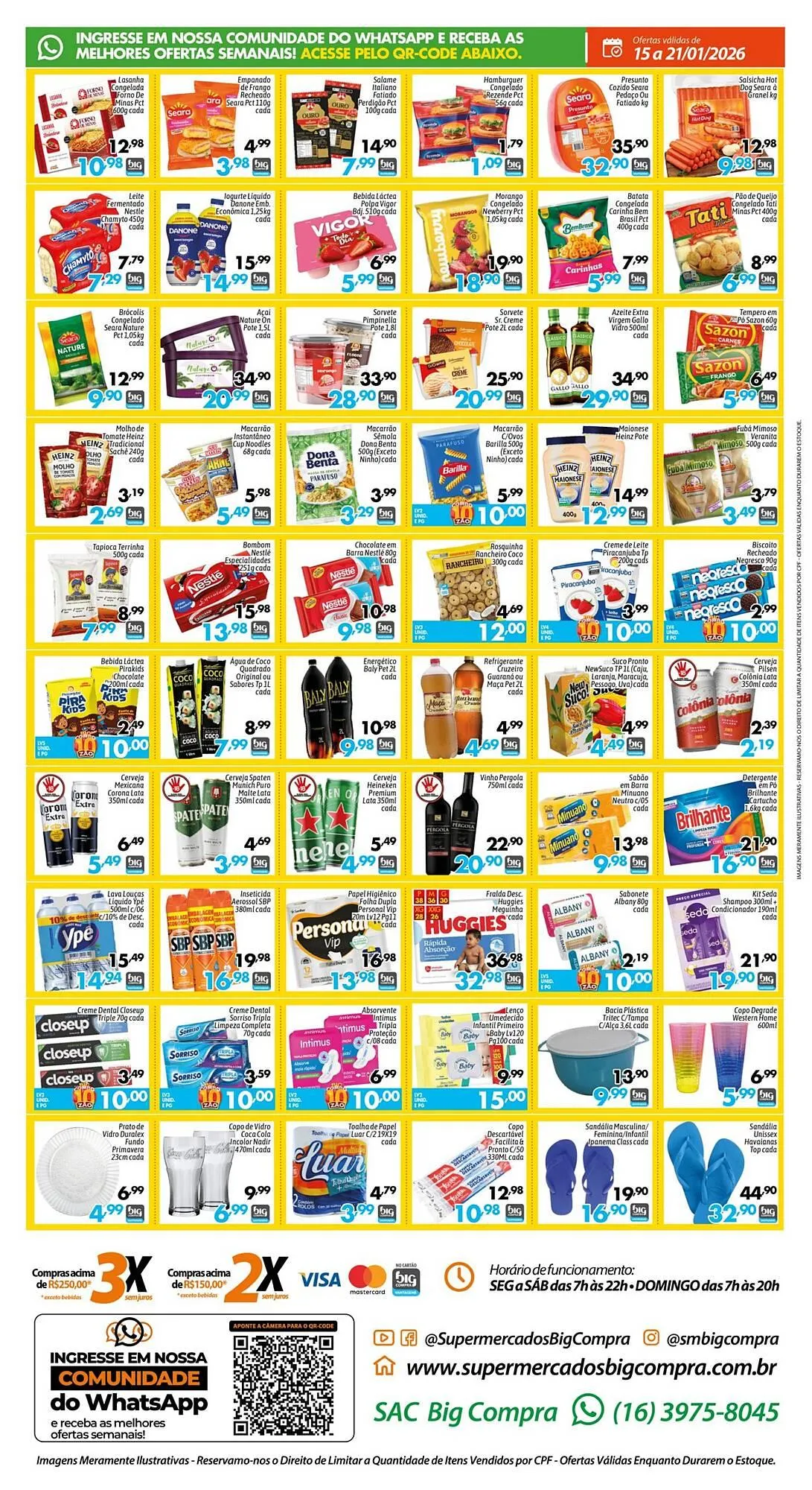 Encarte de Catálogo Supermercados Big Compra 19 de janeiro até 21 de janeiro 2026 - Pagina 2