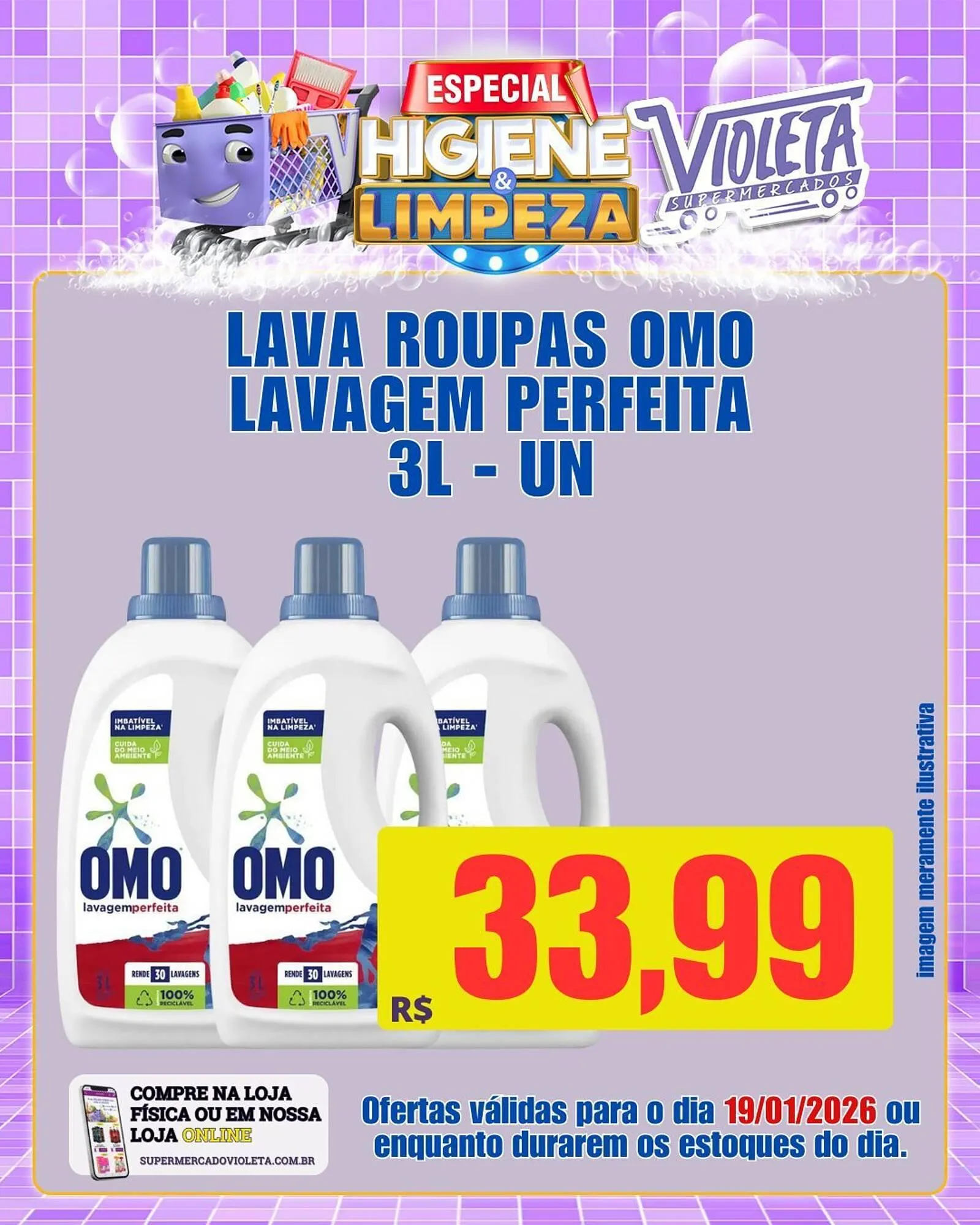Encarte de Catálogo Violeta Supermercados 19 de janeiro até 19 de janeiro 2026 - Pagina 1