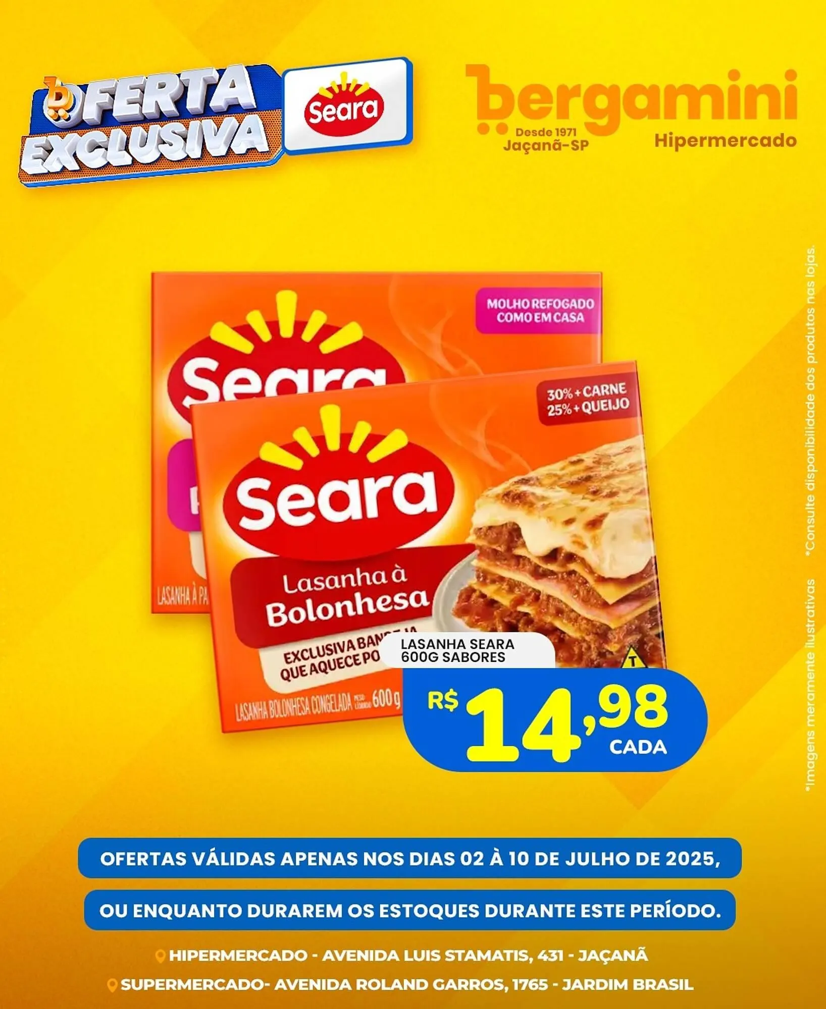 Encarte de Catálogo Supermercado Bergamini 2 de julho até 10 de julho 2025 - Pagina 1