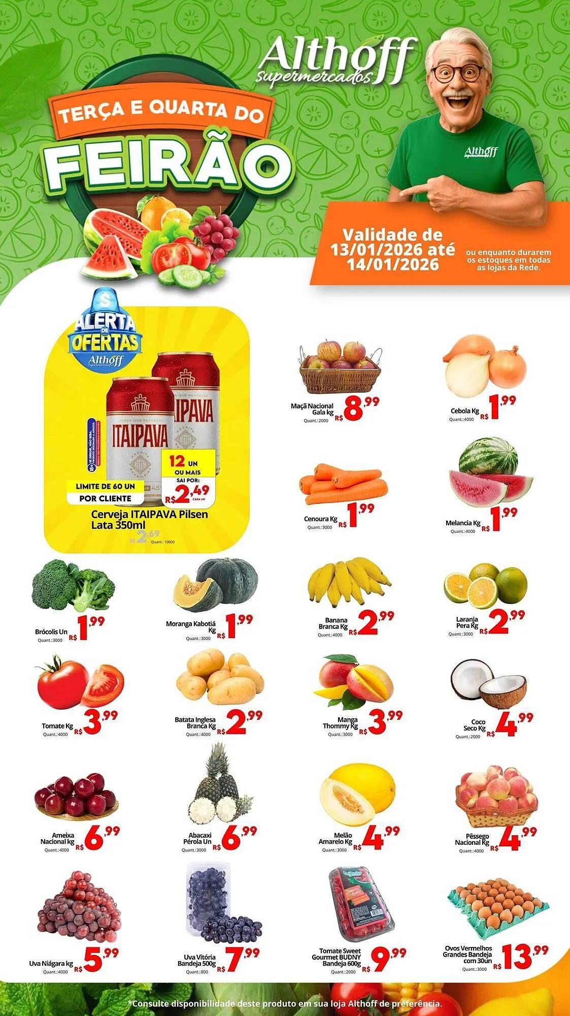 Encarte de Encarte Althoff Supermercados 13 de janeiro até 14 de janeiro 2026 - Pagina 1