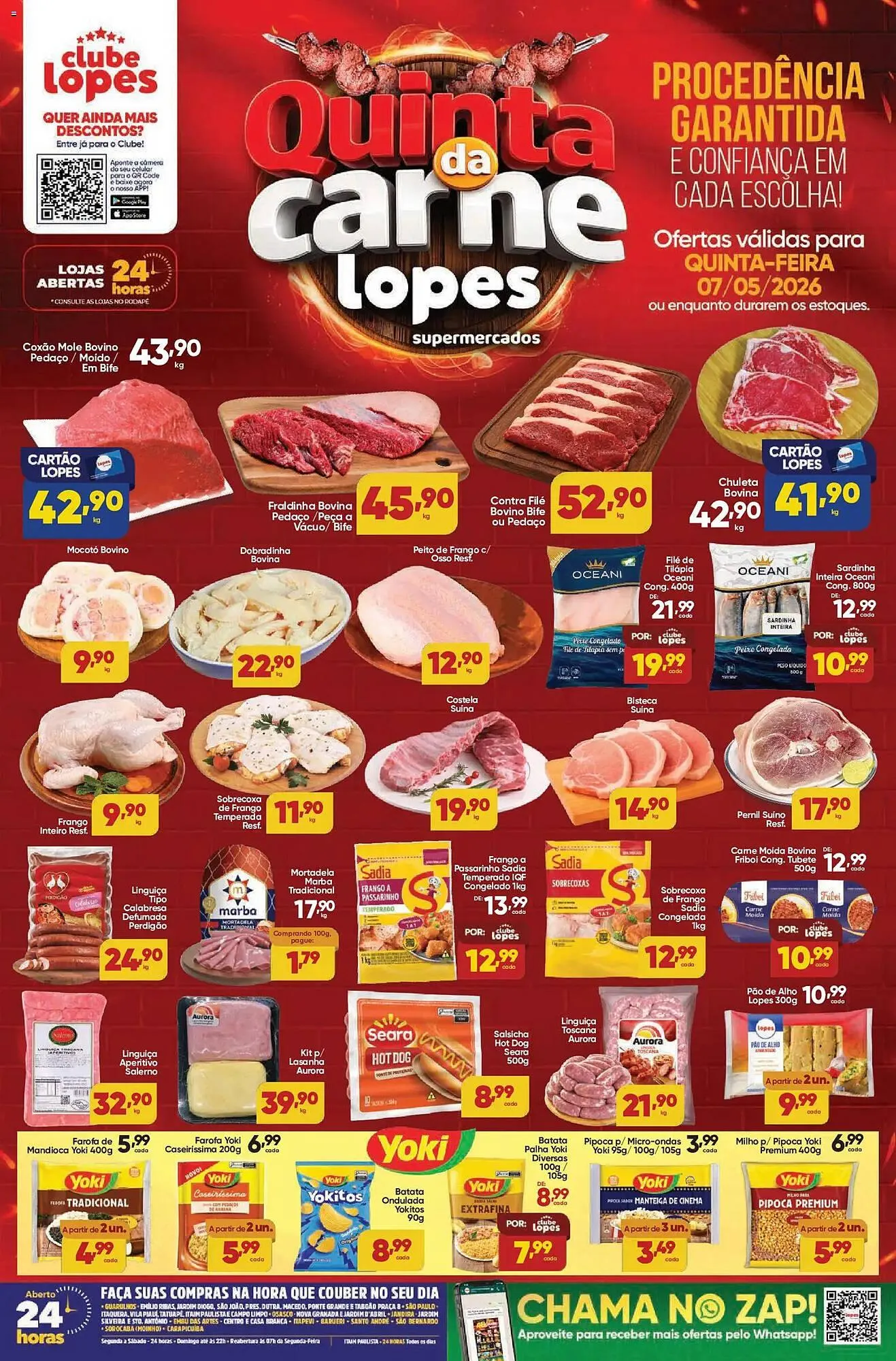 Encarte de Folheto Lopes Supermercados 7 de maio até 7 de maio 2026 - Pagina 1