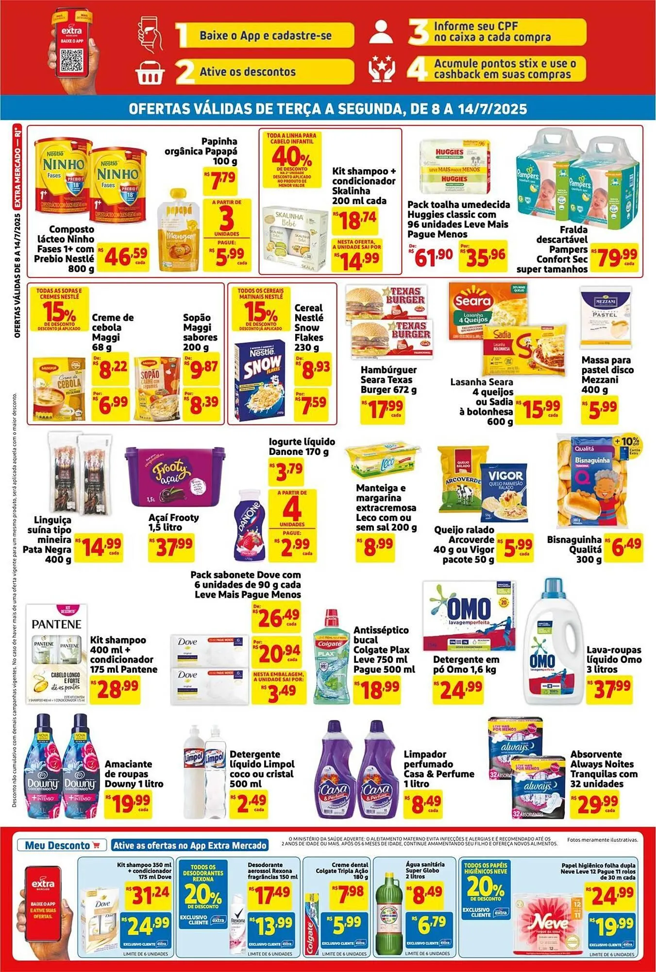 Encarte de Catálogo Extra 8 de julho até 14 de julho 2025 - Pagina 2