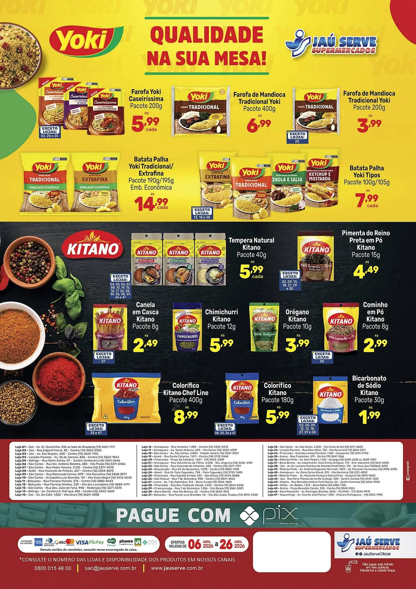 Encarte de Catálogo Supermercados Jau Serve 7 de abril até 26 de abril 2026 - Pagina 2