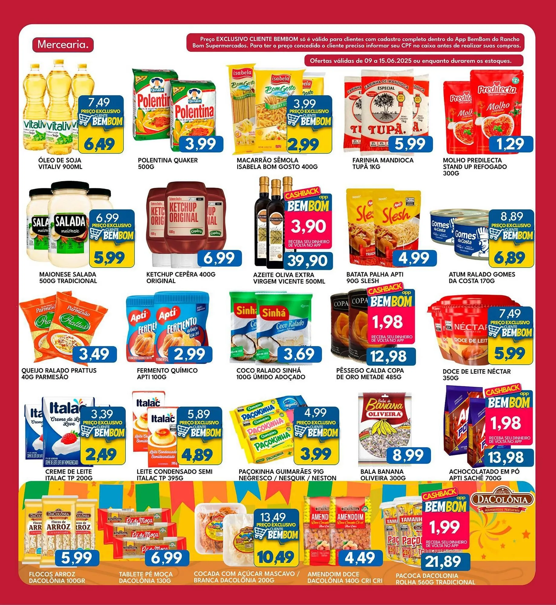 Encarte de Catálogo Rancho Bom Supermercados 9 de junho até 15 de junho 2025 - Pagina 7