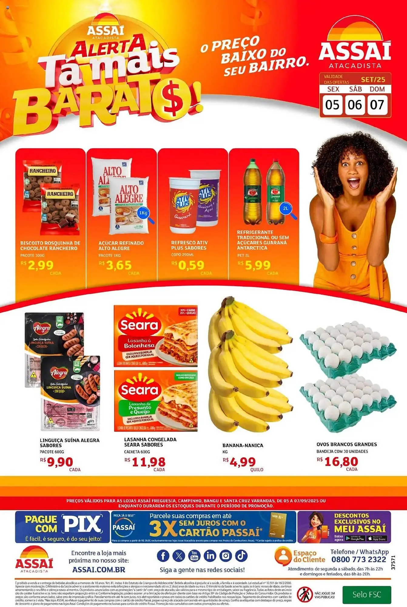 Encarte de Encarte Assaí Atacadista 5 de setembro até 7 de setembro 2025 - Pagina 1