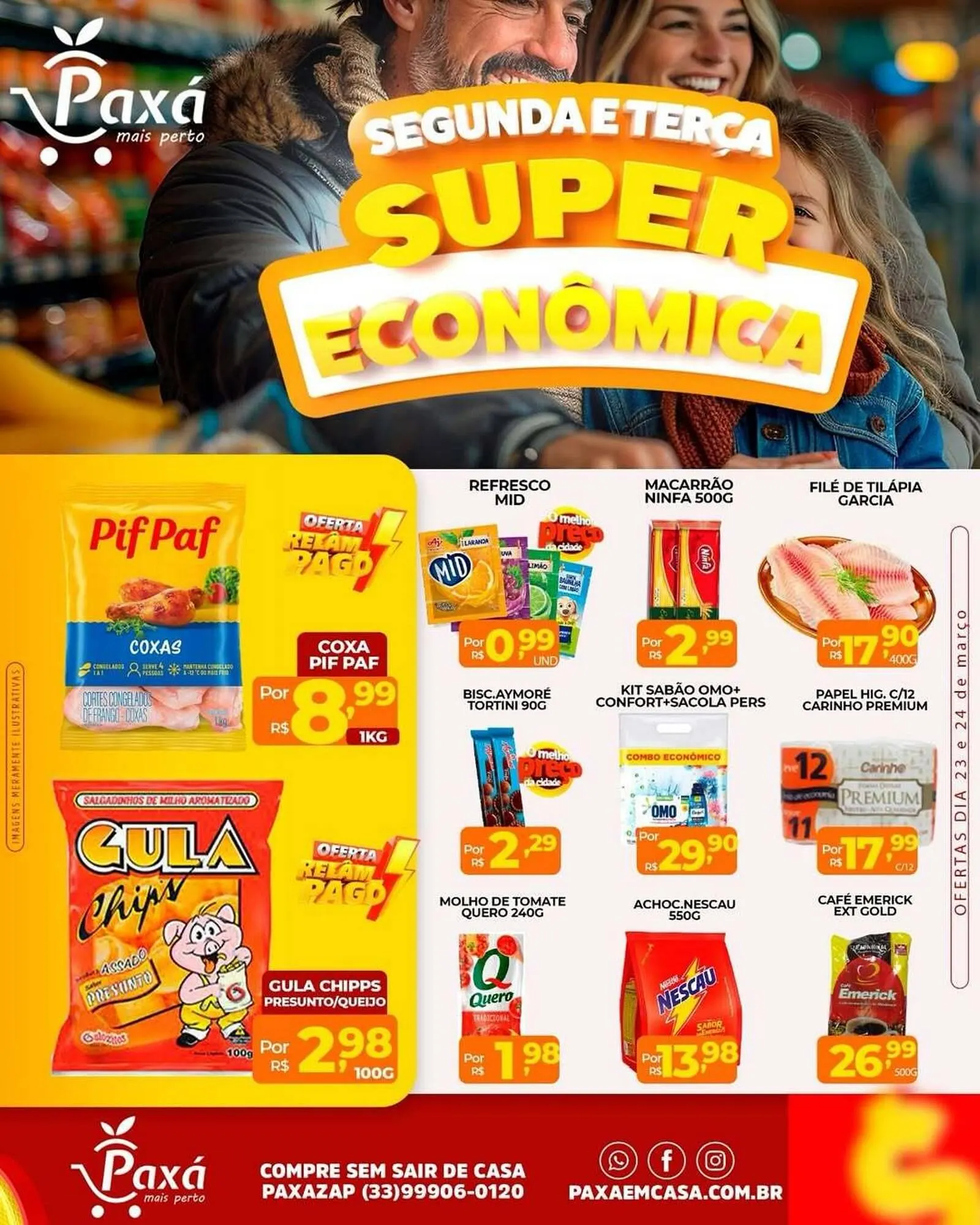 Encarte de Catálogo Paxá Supermercados 24 de março até 25 de março 2026 - Pagina 1