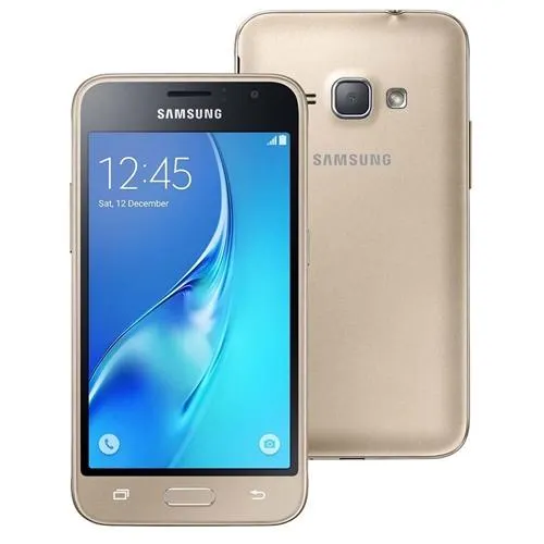 Smartphone Samsung Galaxy J1 2016 Duos com Dual chip, Tela 4.5", 3G, Câm.de 5MP e Frontal de 2MP, Android 5.1 e Processador Quad Core 1.2 GHz