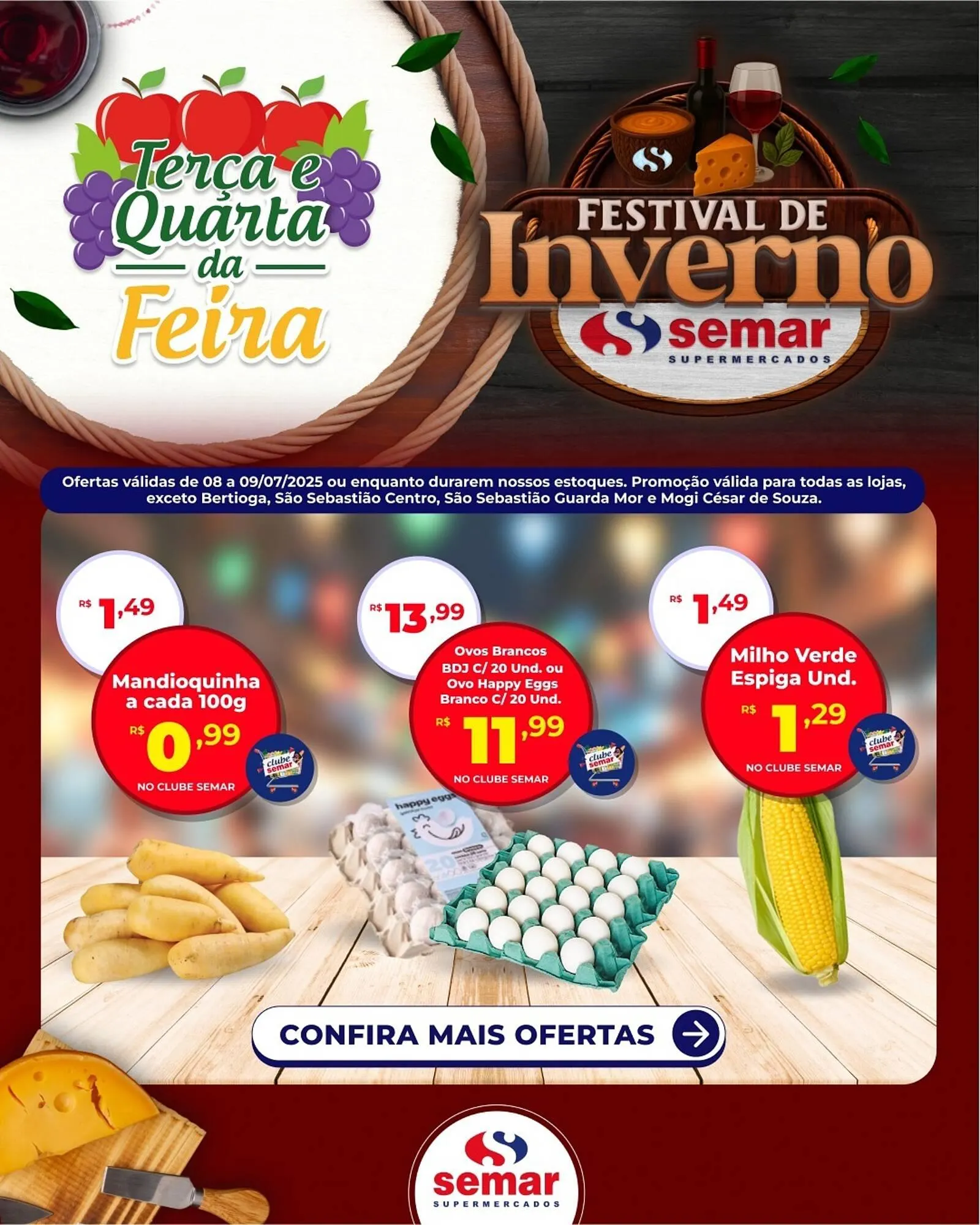 Encarte de Catálogo Semar Supermercado 8 de julho até 9 de julho 2025 - Pagina 1