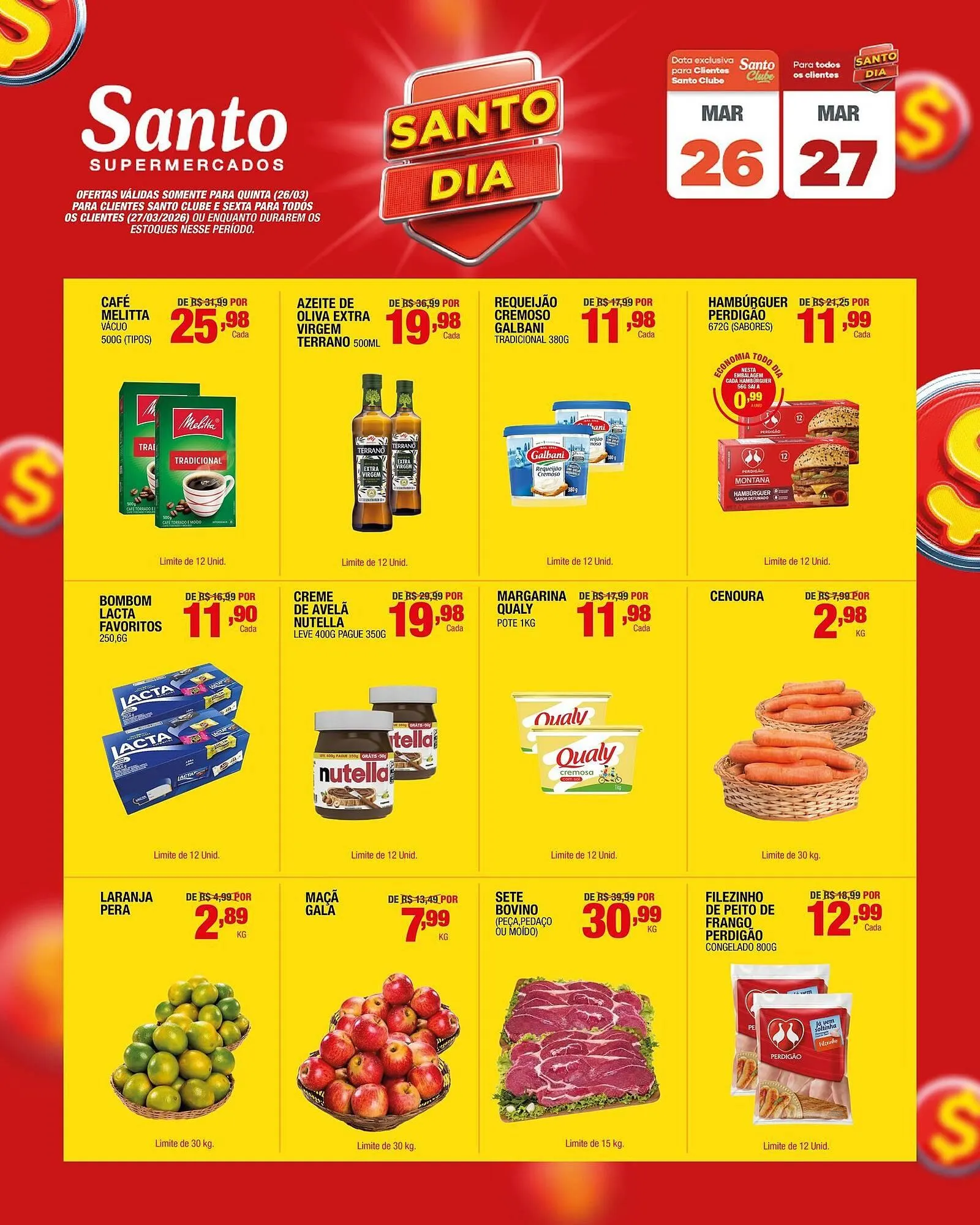 Encarte de Catálogo Santo Supermercados 25 de março até 27 de março 2026 - Pagina 3