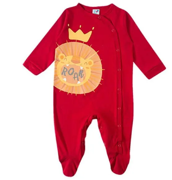 macacão bebê leão coroa