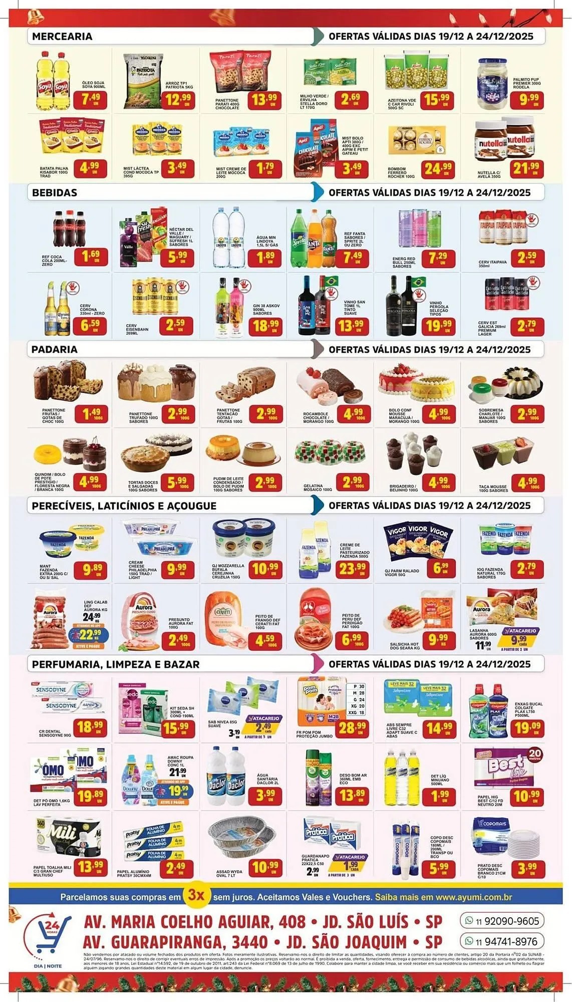 Encarte de Folheto Ayumi Supermercados 19 de dezembro até 24 de dezembro 2025 - Pagina 2