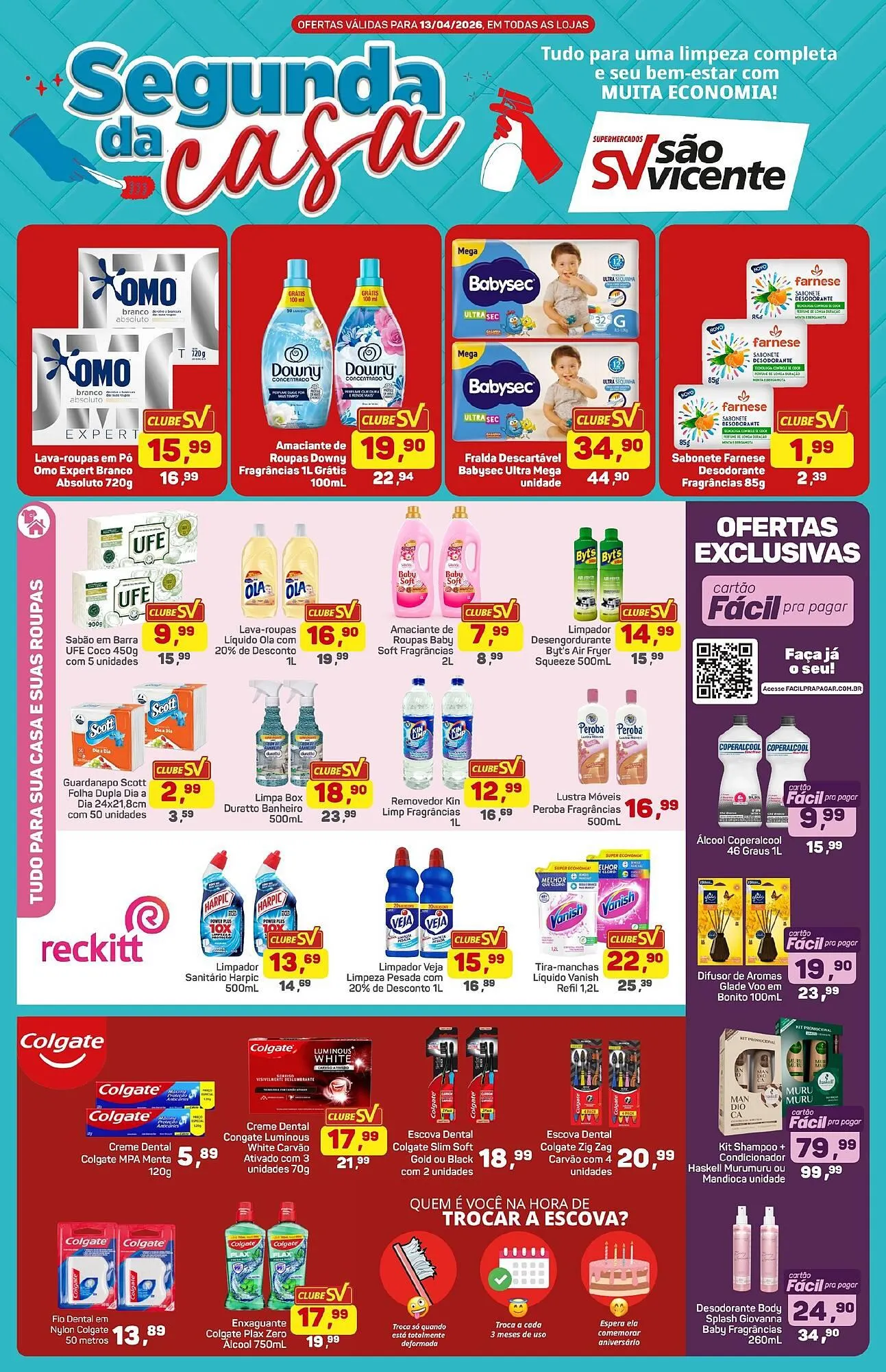 Encarte de Catálogo Supermercados São Vicente 13 de abril até 13 de abril 2026 - Pagina 1