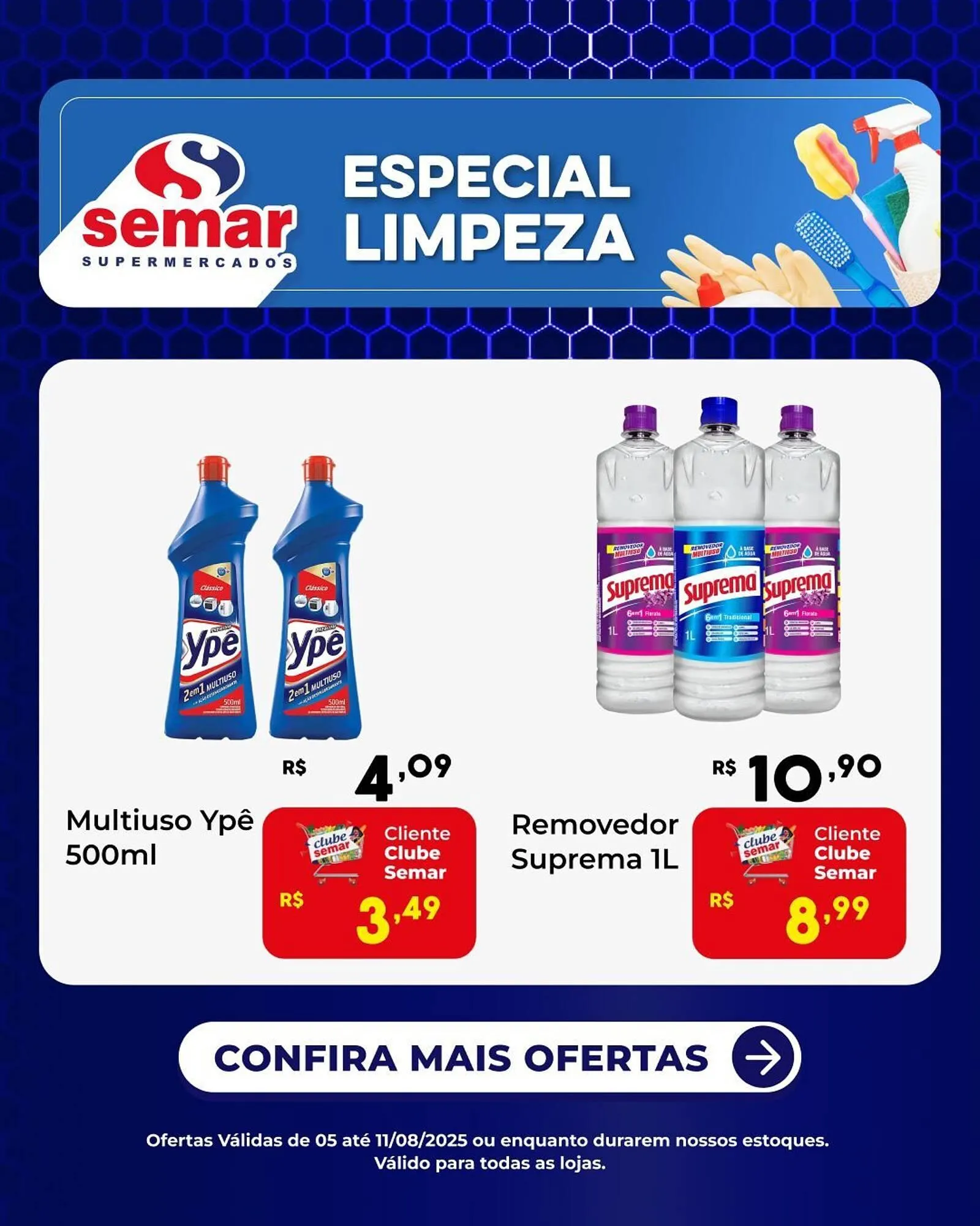 Encarte de Catálogo Semar Supermercado 5 de agosto até 11 de agosto 2025 - Pagina 1