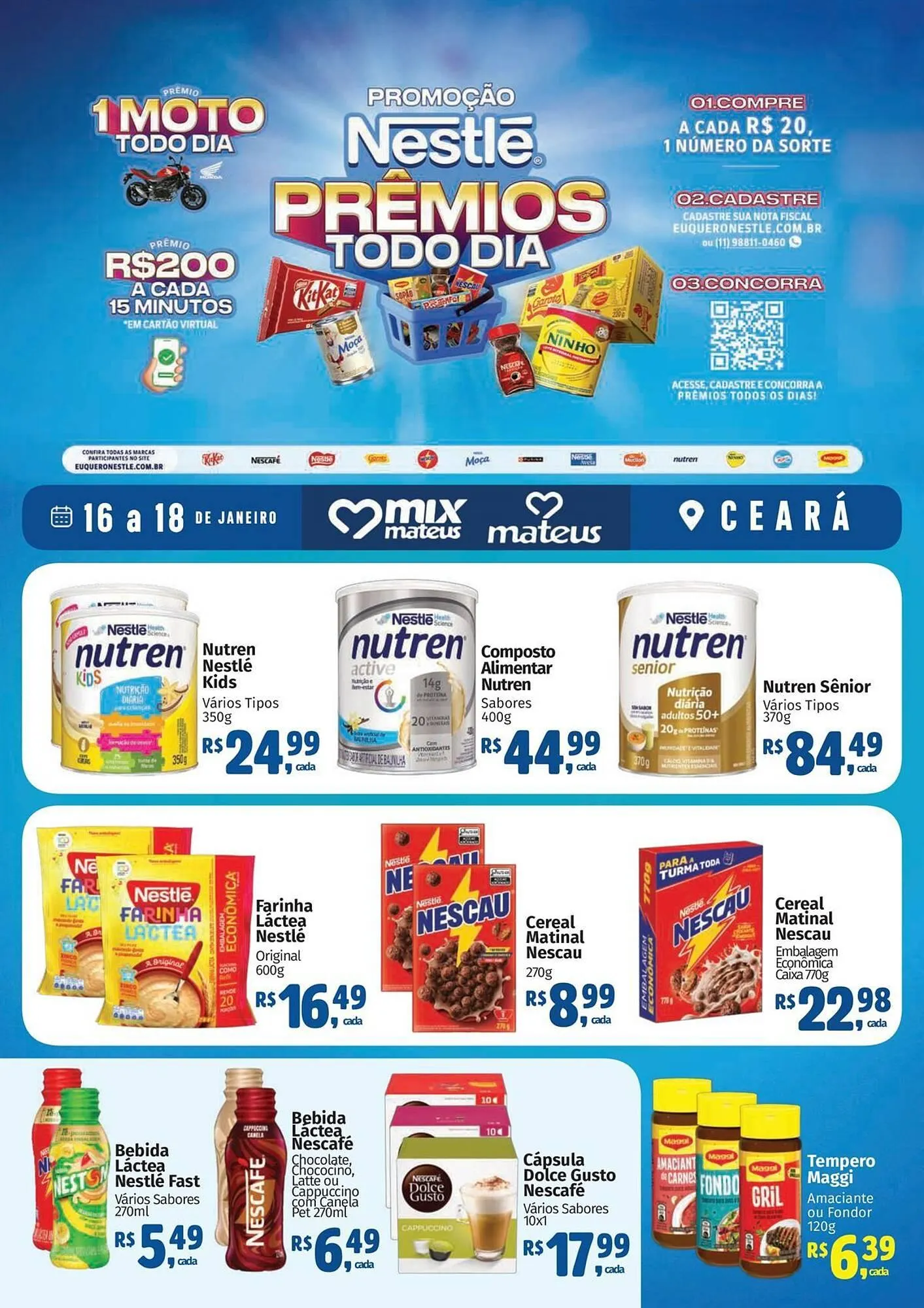 Encarte de Catálogo Supermercados Mateus 16 de janeiro até 18 de janeiro 2026 - Pagina 1