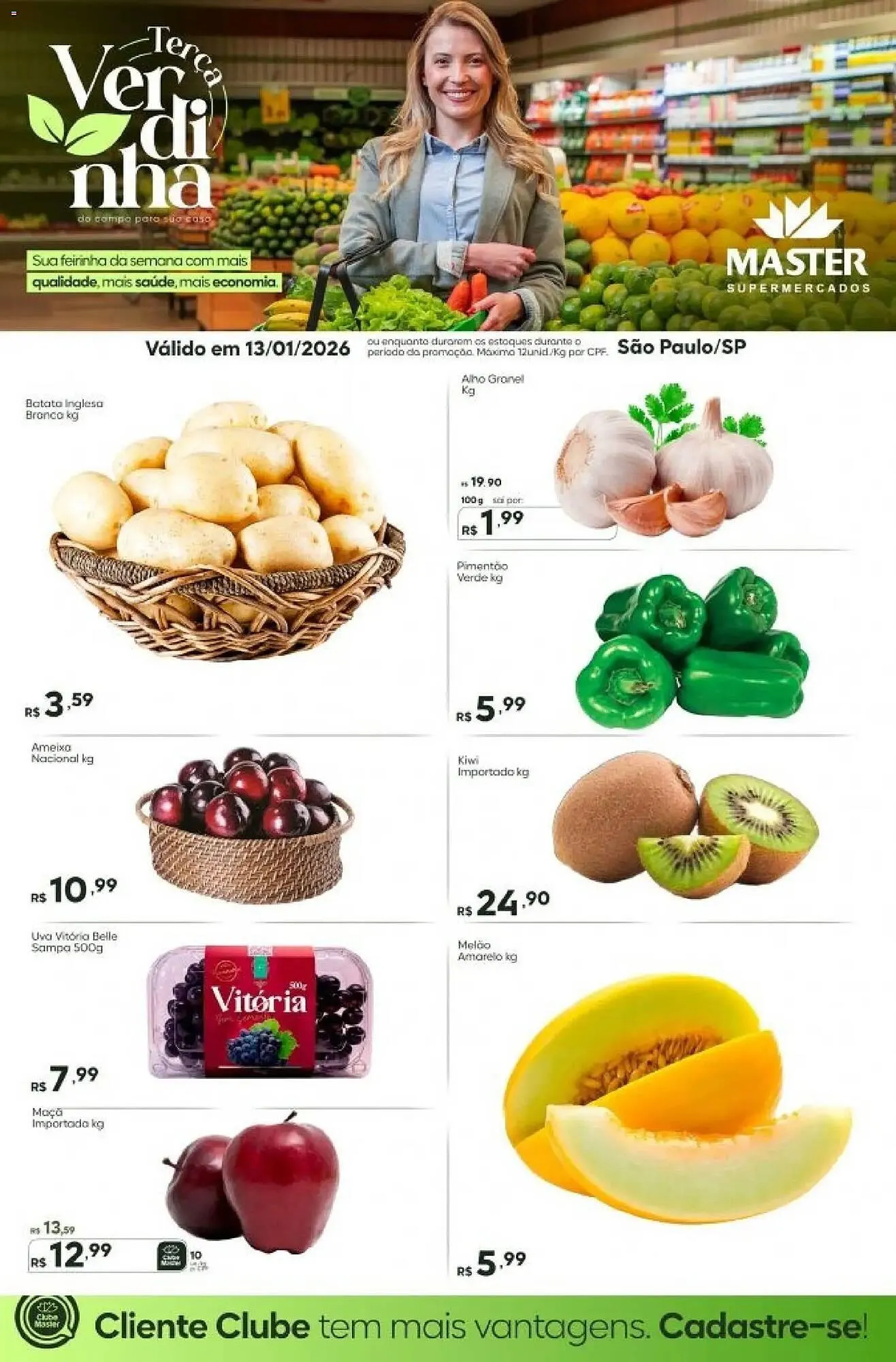 Encarte de Folheto Master Supermercados 13 de janeiro até 13 de janeiro 2026 - Pagina 1