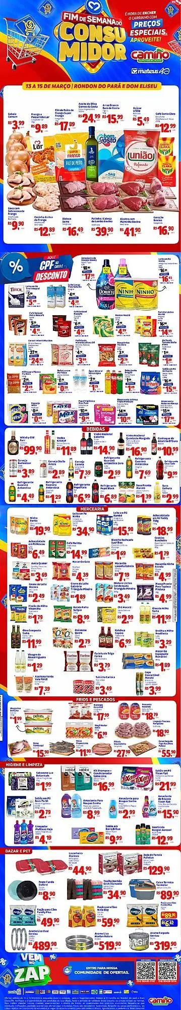 Encarte de Catálogo Camiño supermercados 13 de março até 15 de março 2026 - Pagina 1