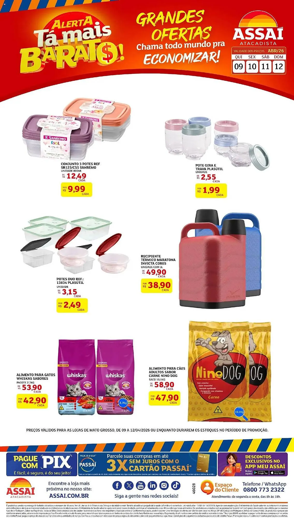 Encarte de Encarte Assaí Atacadista 9 de abril até 12 de abril 2026 - Pagina 1