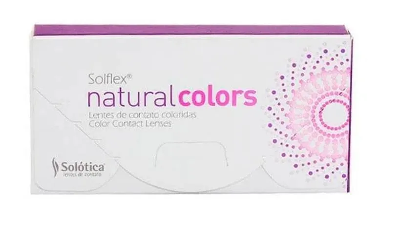 Lentes de Contato Solflex Natural Colors Cor Mel 1 Par