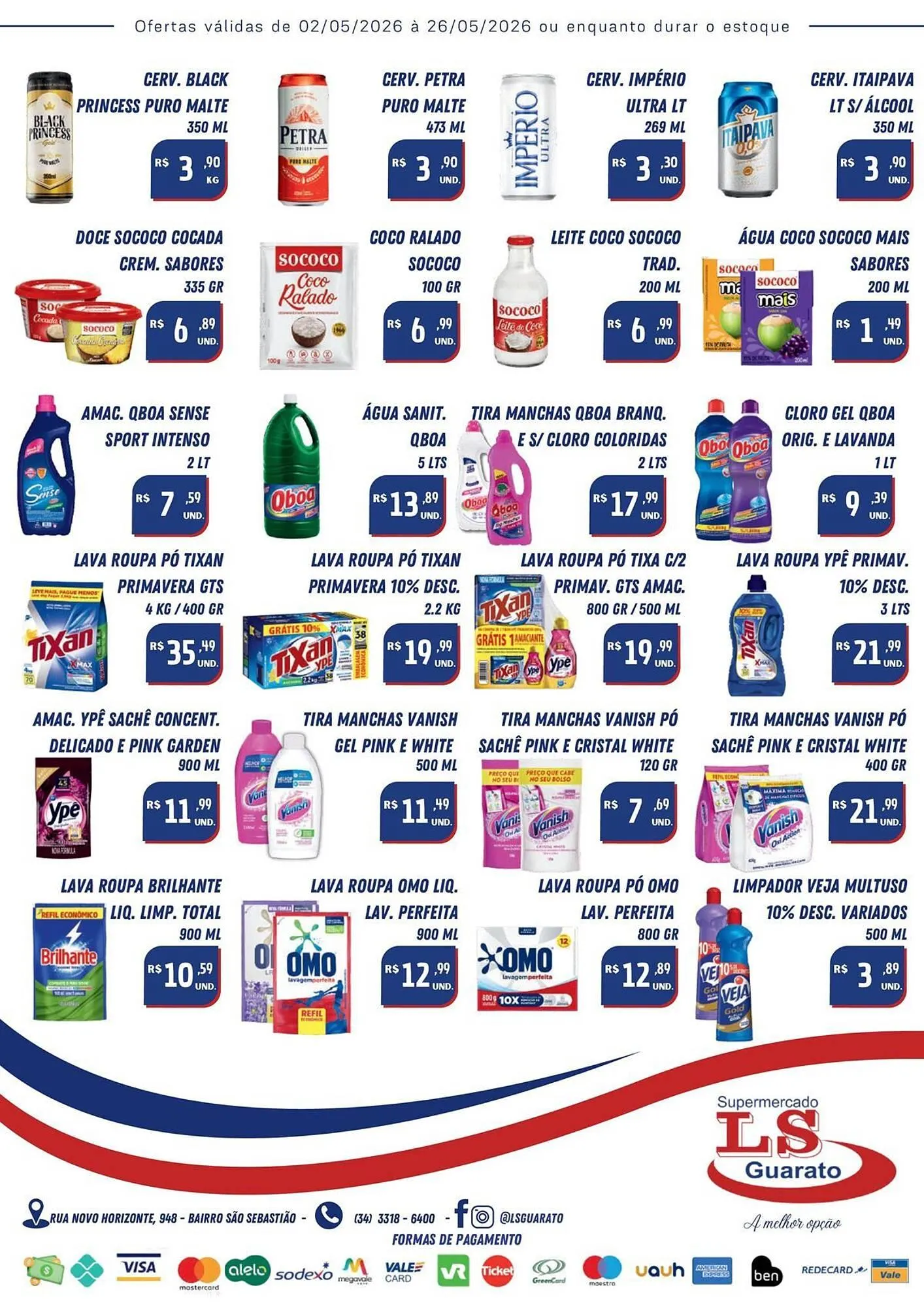 Encarte de Catálogo Supermercado LS Guarato 11 de maio até 26 de maio 2026 - Pagina 4