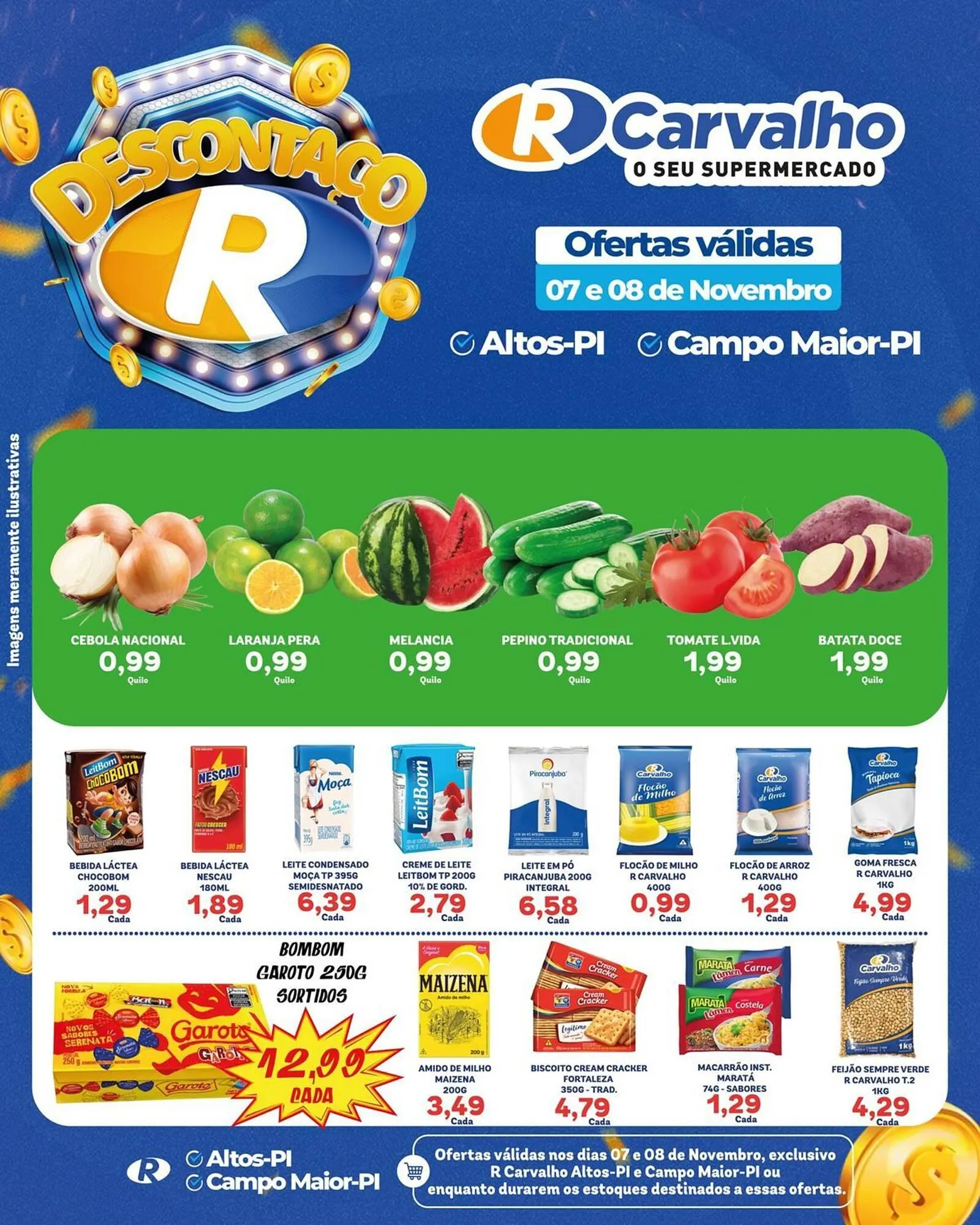 Encarte de Catálogo Carvalho Supermercado 7 de novembro até 8 de novembro 2025 - Pagina 1