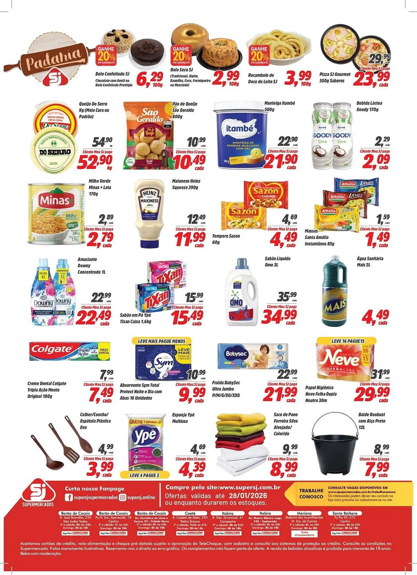Encarte de Encarte Sj Supermercados 15 de janeiro até 28 de janeiro 2026 - Pagina 2