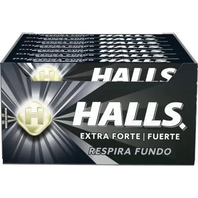 Bala sabor Extra Forte caixa 21 unidades - Halls