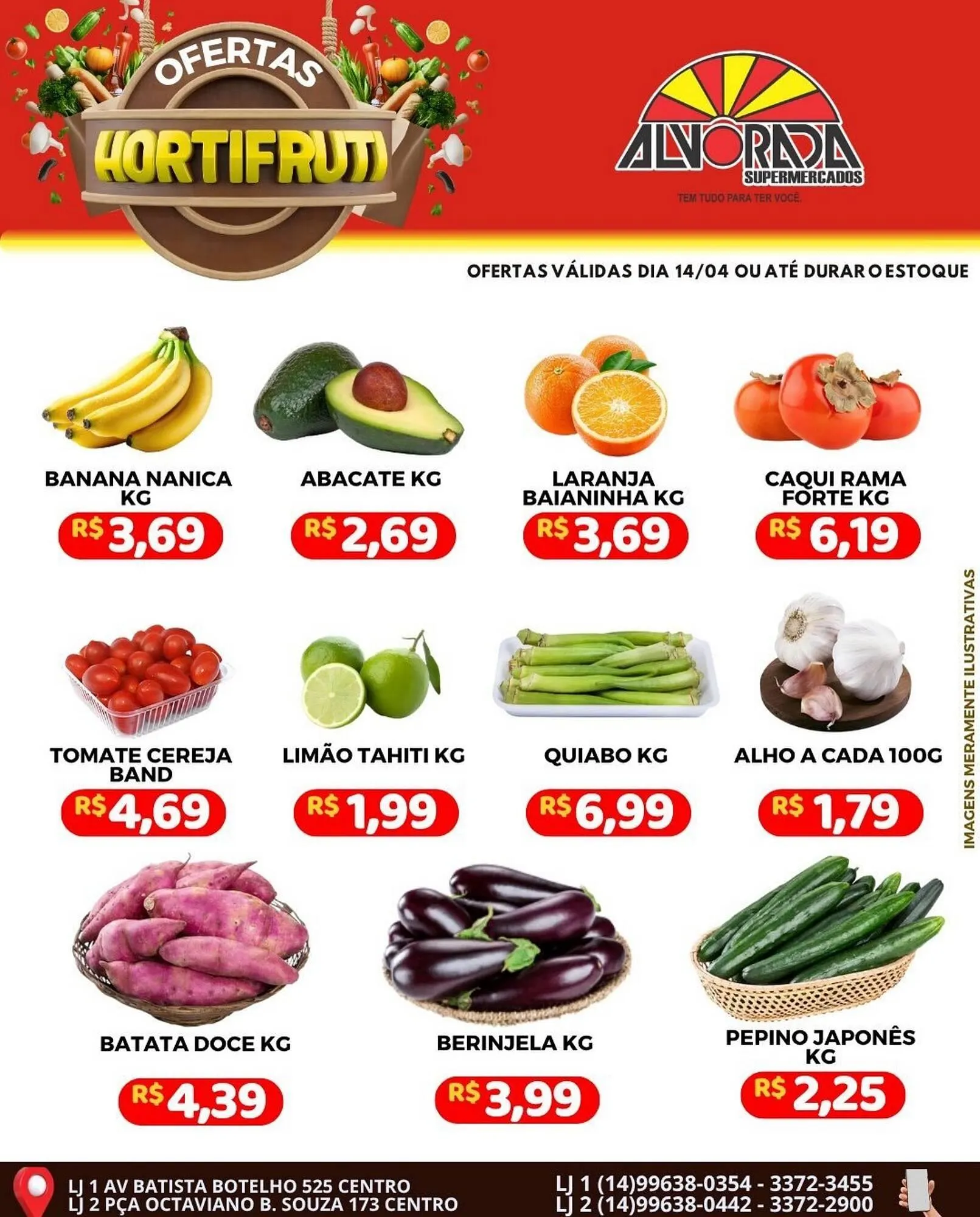 Encarte de Catálogo Alvorada Supermercados 14 de abril até 14 de abril 2026 - Pagina 1