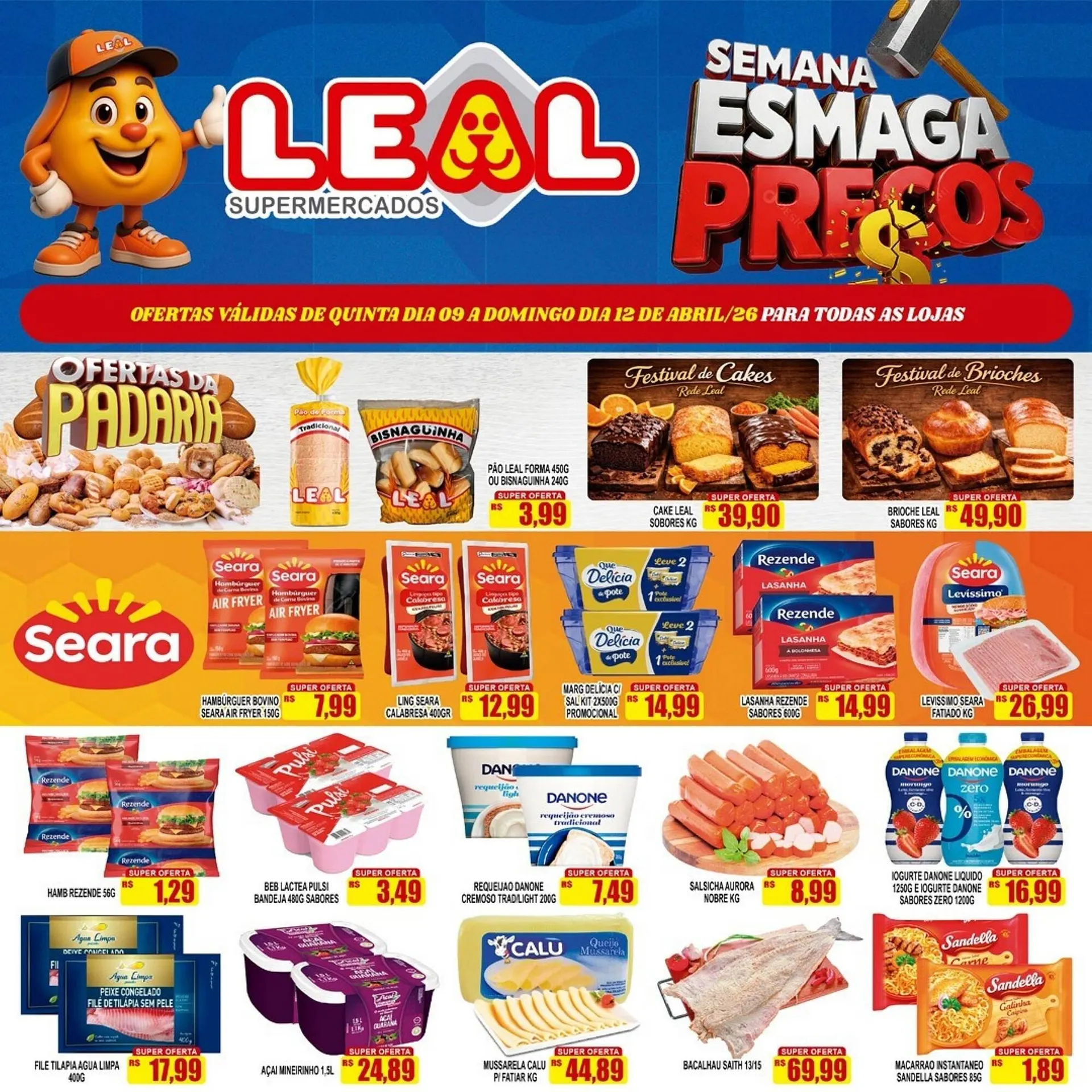 Encarte de Folheto Supermercado leal 10 de abril até 12 de abril 2026 - Pagina 3