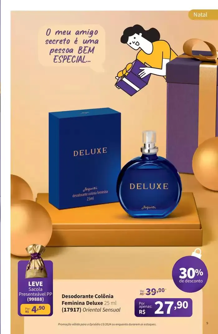 Encarte de Natal Jequiti 1 de novembro até 30 de novembro 2024 - Pagina 9